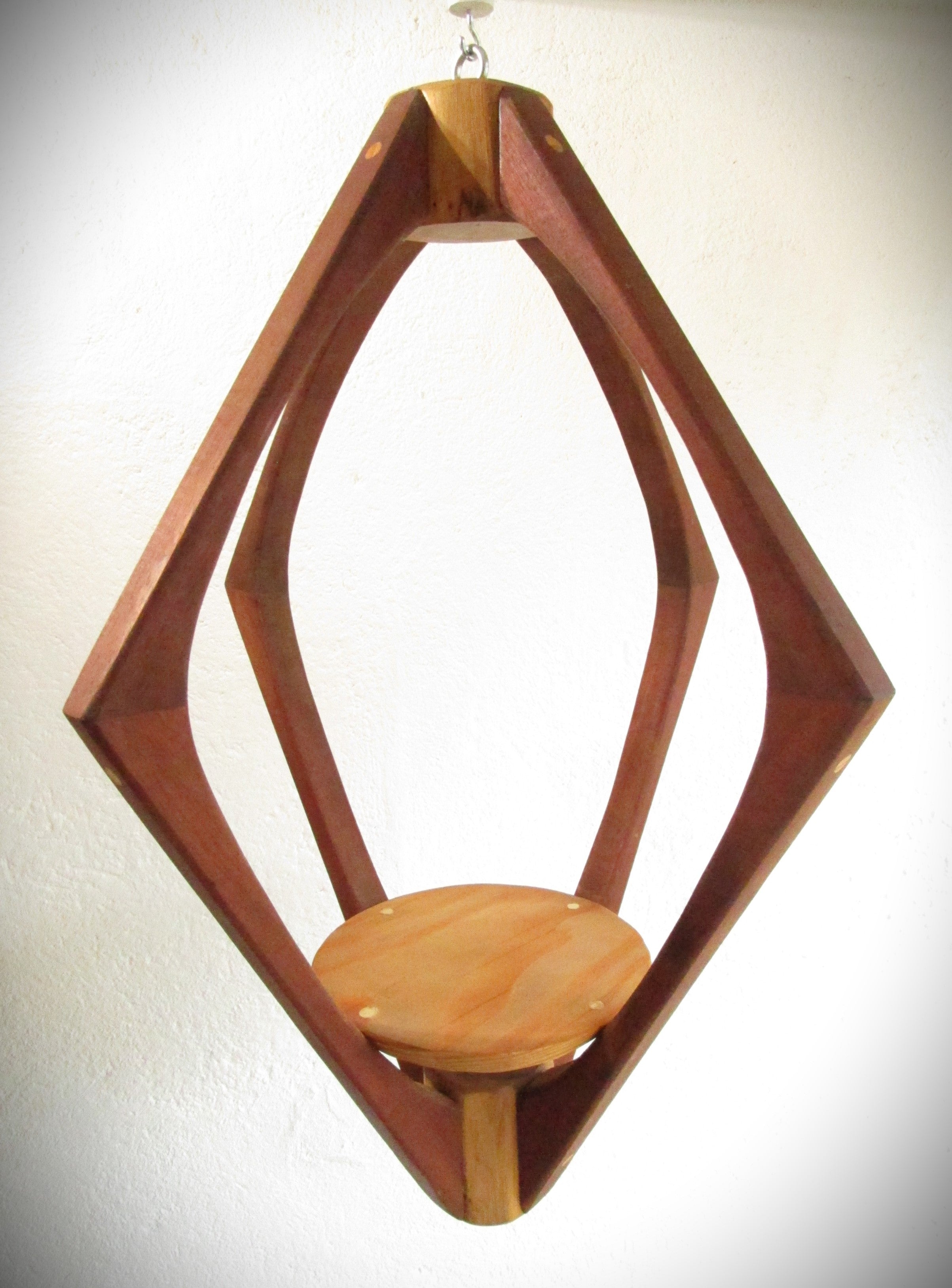 Suspension Bois 3 essences - H62cm x L46cm - S009
