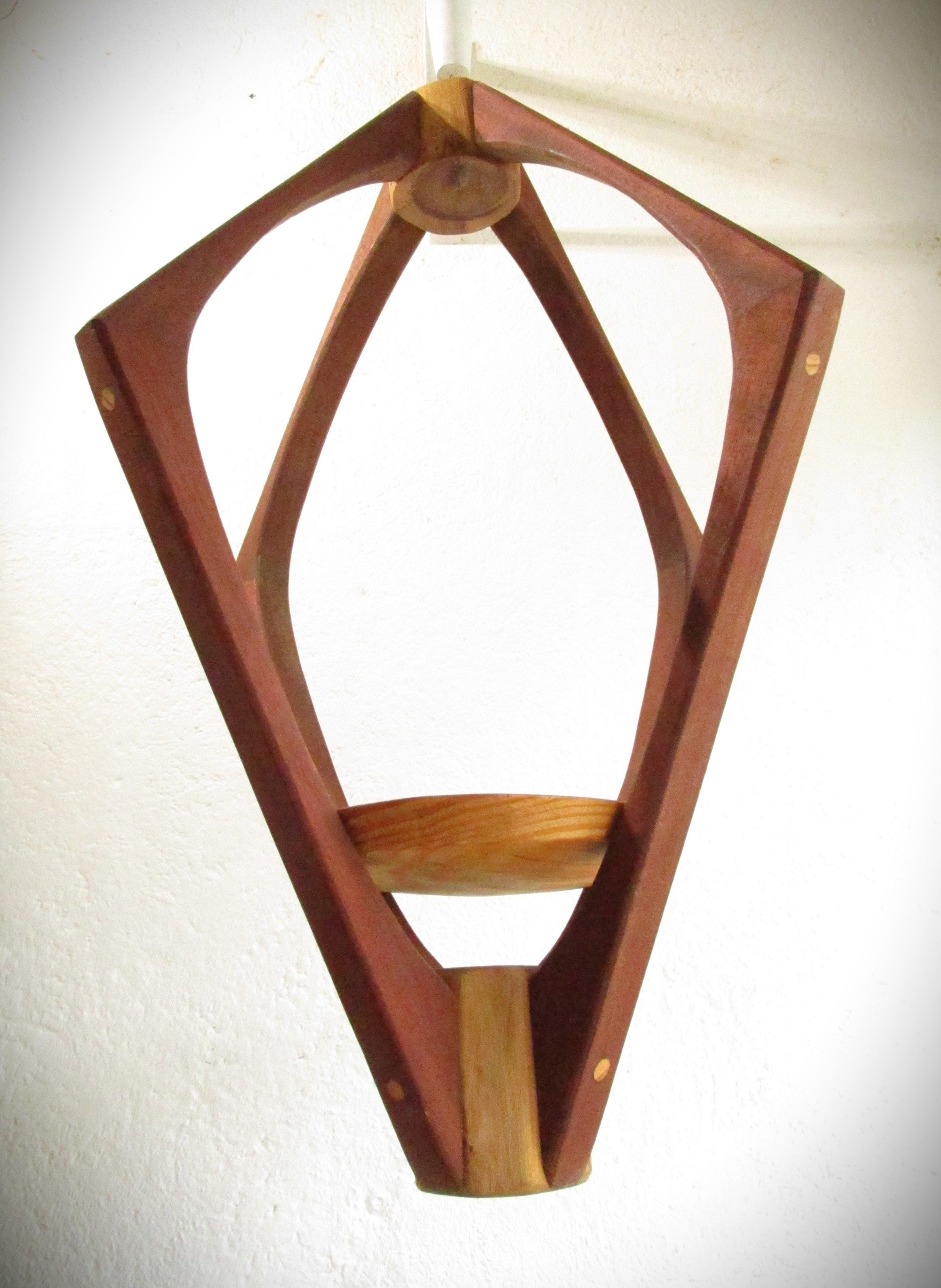 Suspension Bois 3 essences - H62cm x L46cm - S009