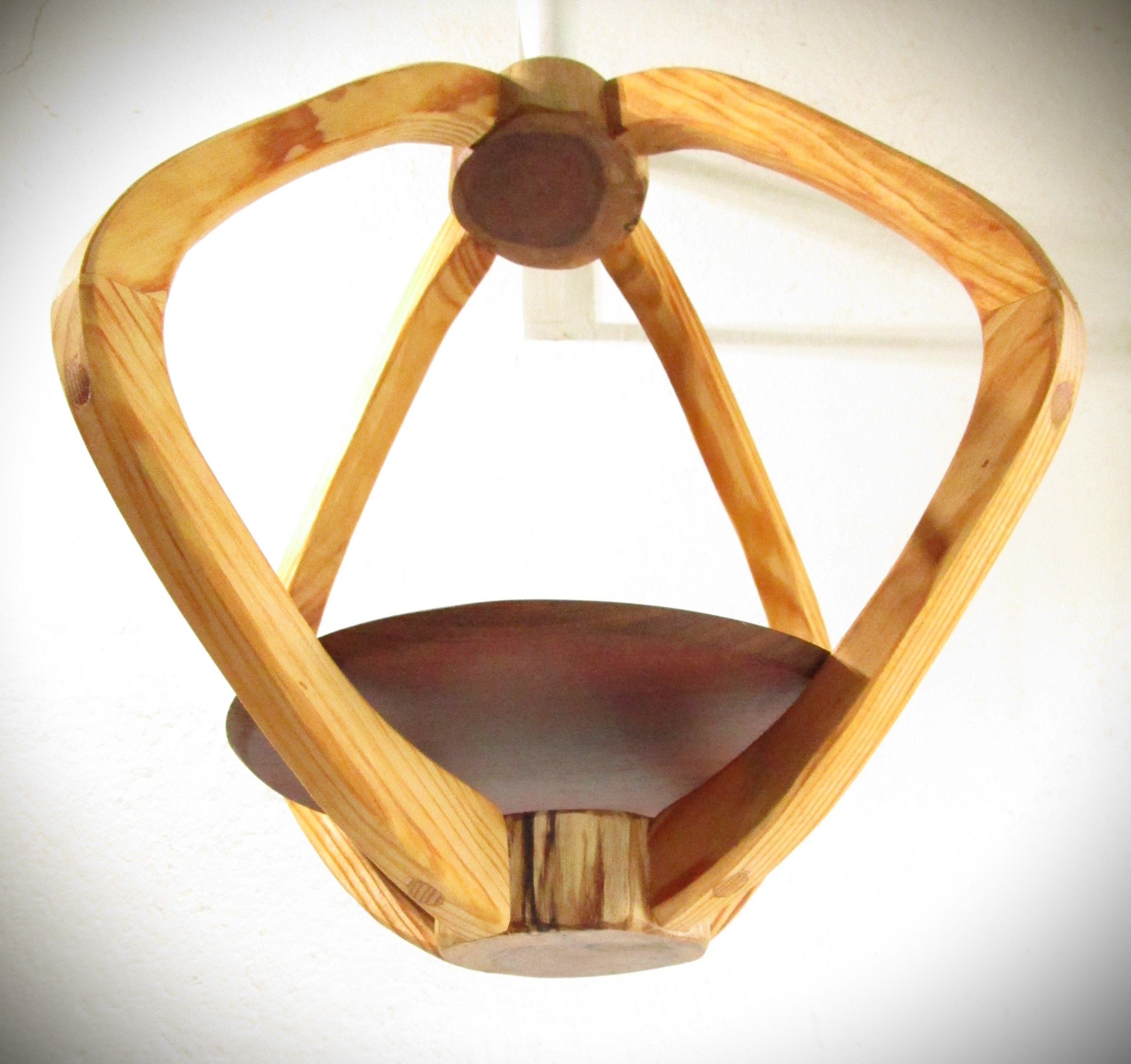 Suspension Bois 3 essences - H41cm x L37cm - S0010