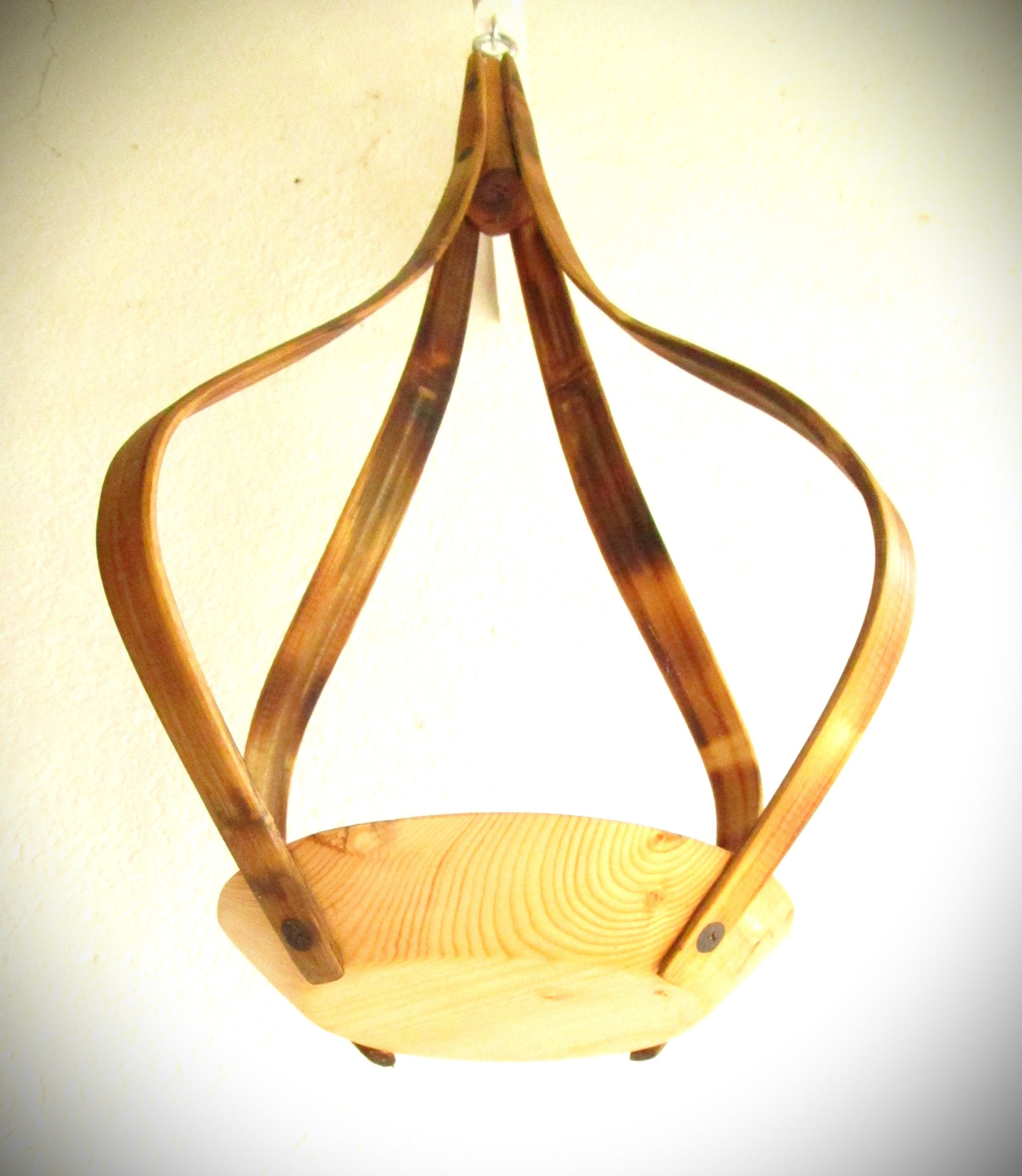 Suspension Bois 3 essences - H52cm x L30cm - S0013