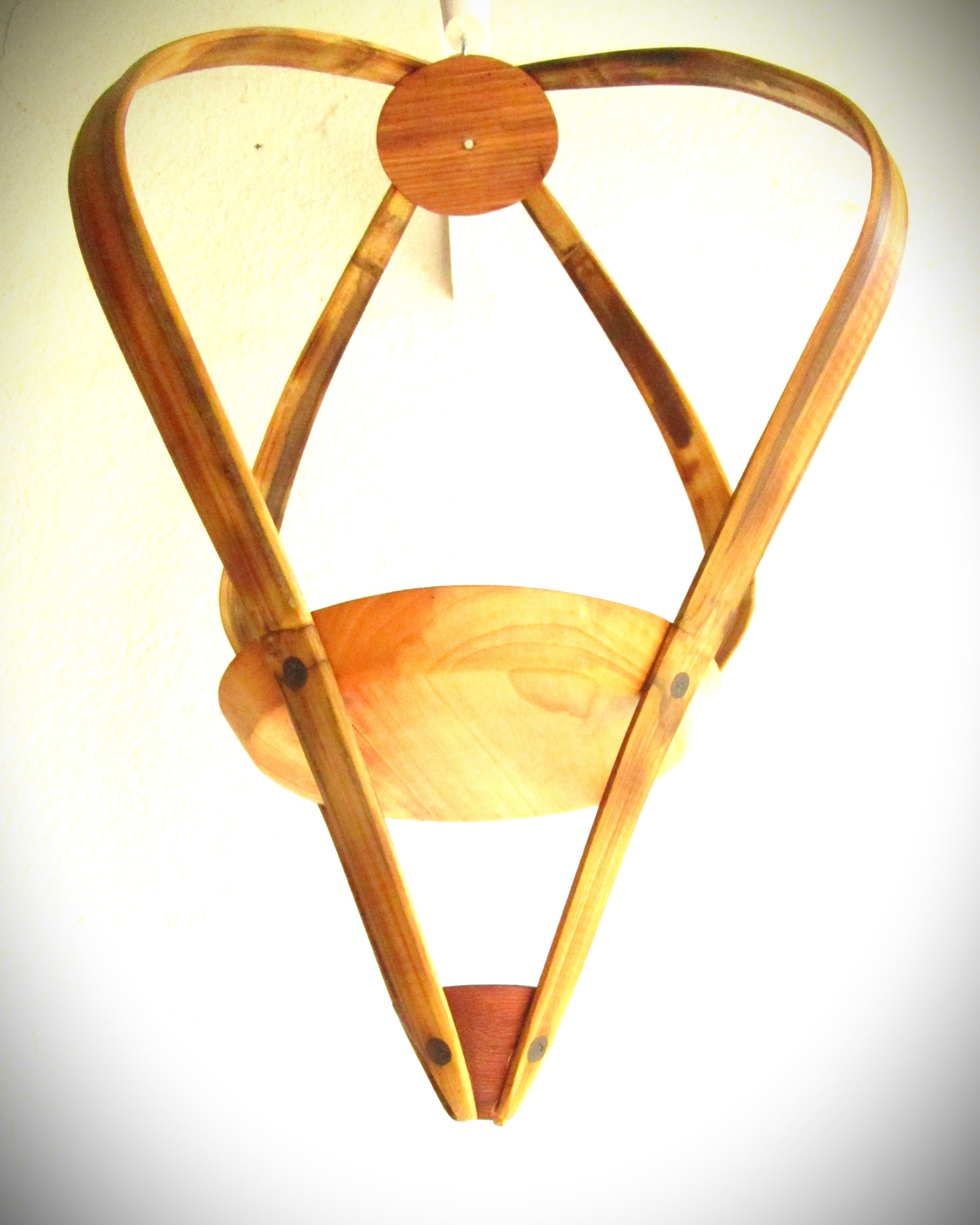 Suspension Bois 3 essences - H53cm x L37cm - S017