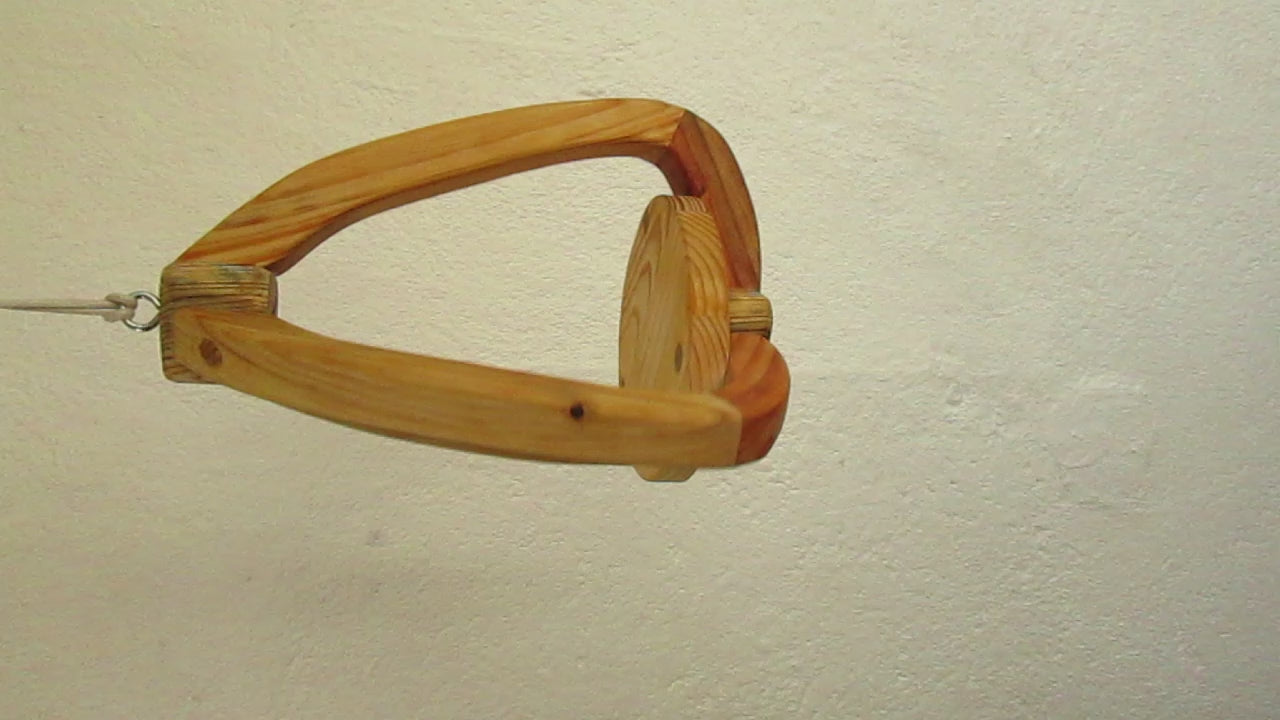 Suspension Bois tout sapin - H26cm x L20cm - S004