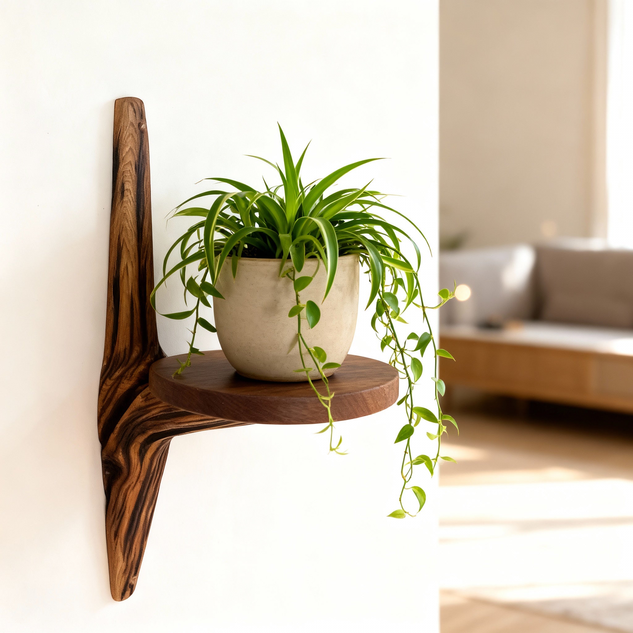 Etagère murale arborescente 1 plateau - H43cm - EA10