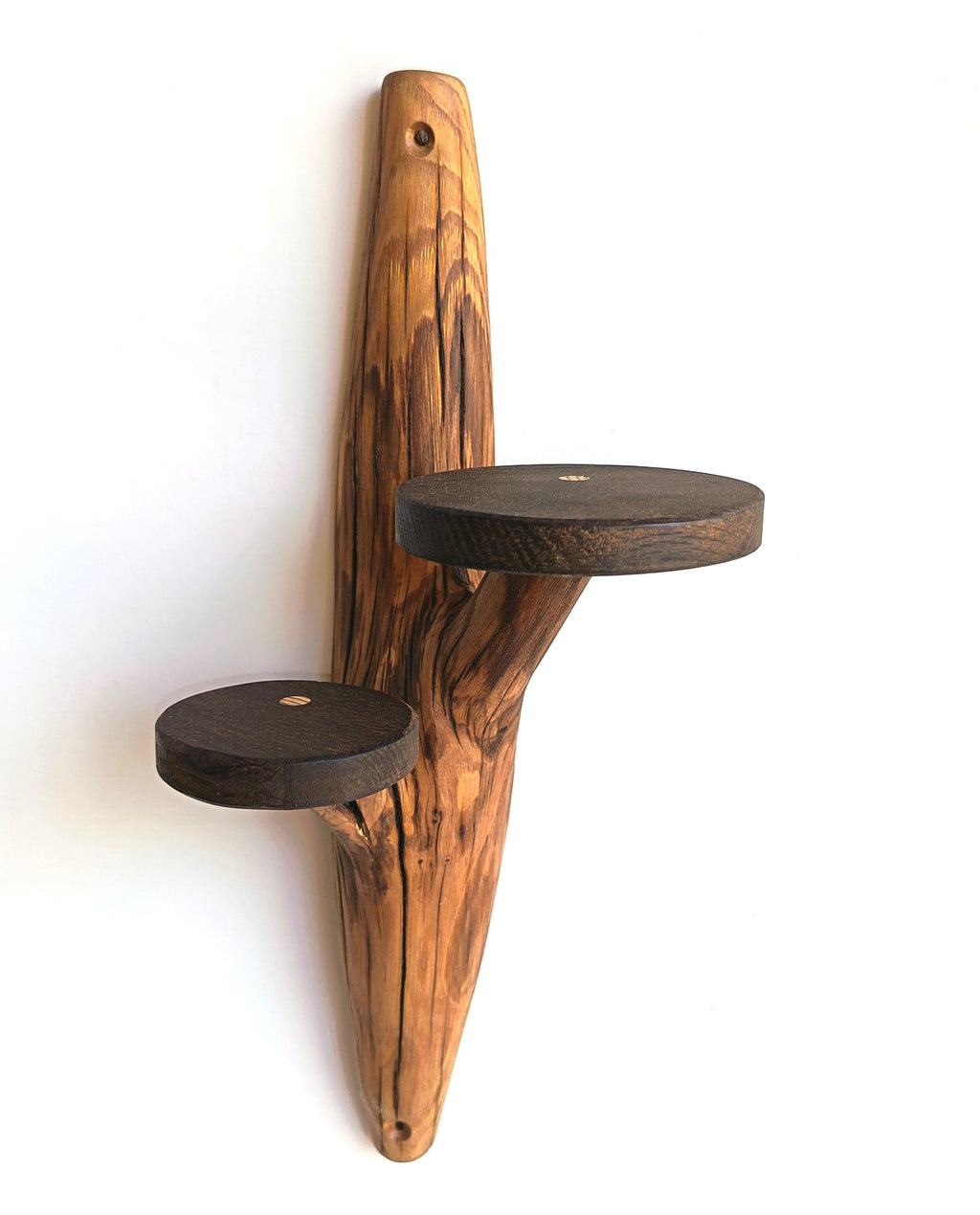 Etagère murale arborescente 2 plateaux - H42cm - EA12 Souffle des Bois