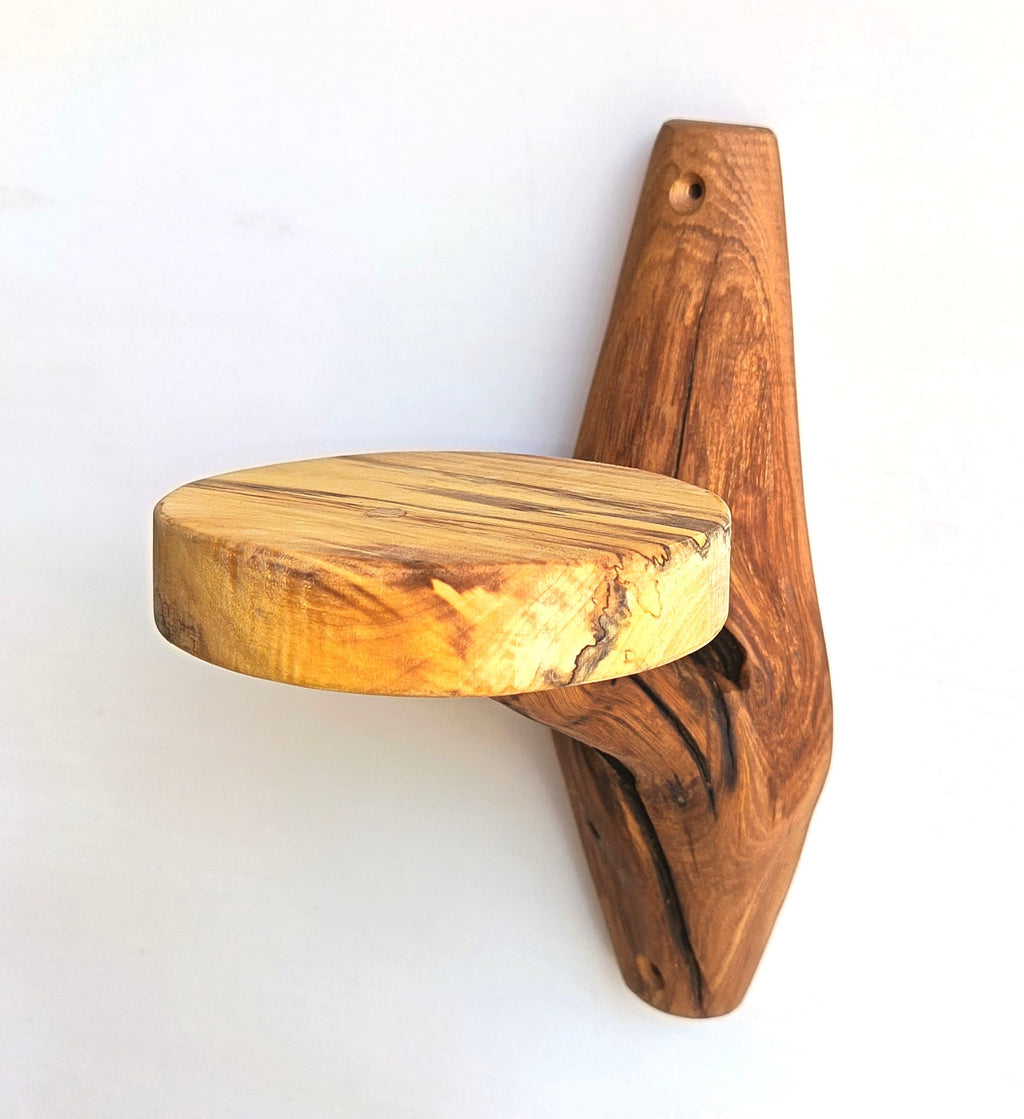 Etagère murale arborescente 1 plateau - H33cm x L 15cm - EA13 Souffle des Bois