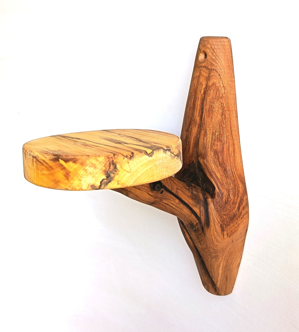 Etagère murale arborescente 1 plateau - H33cm x L 15cm - EA13 Souffle des Bois