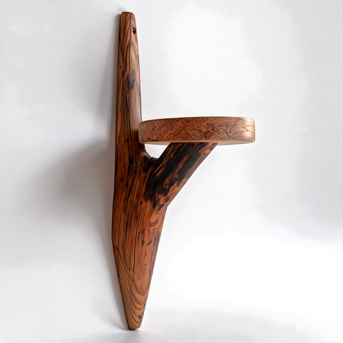 Etagère murale arborescente 1 plateau - H64cm x L18cm - EA22 Souffle des Bois
