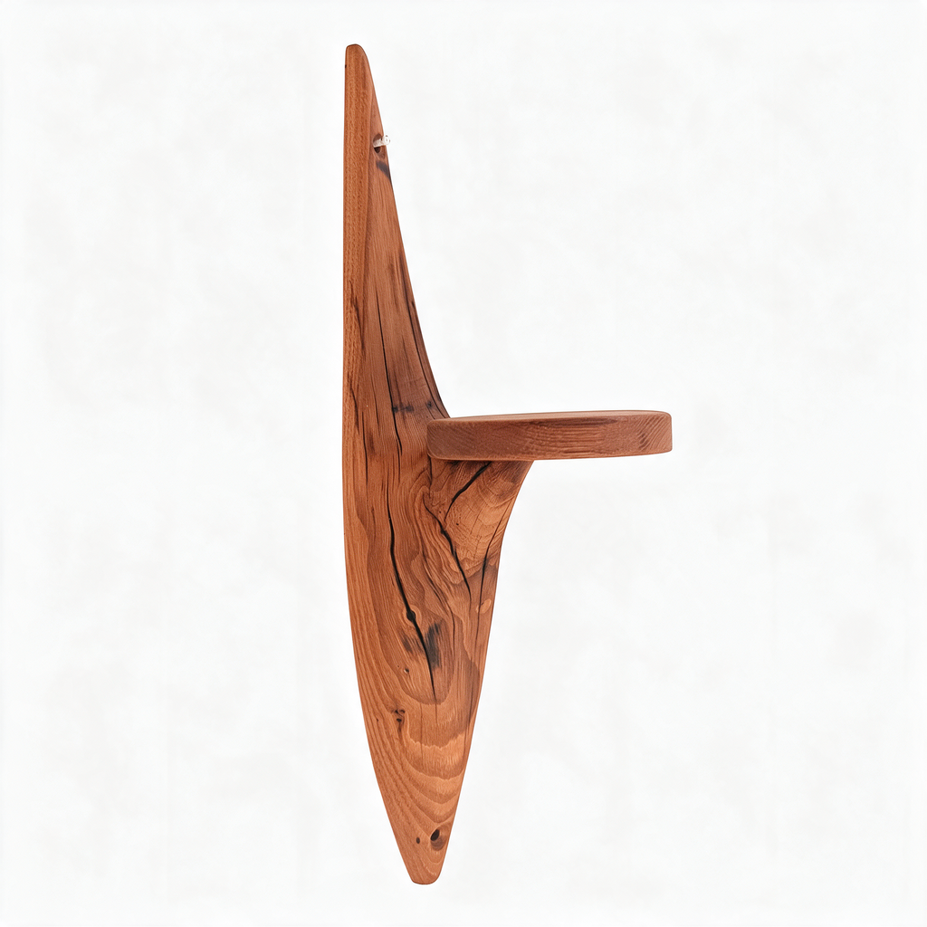 Etagère murale arborescente 1 plateau - H38cm x L10cm - EA25 Souffle des Bois