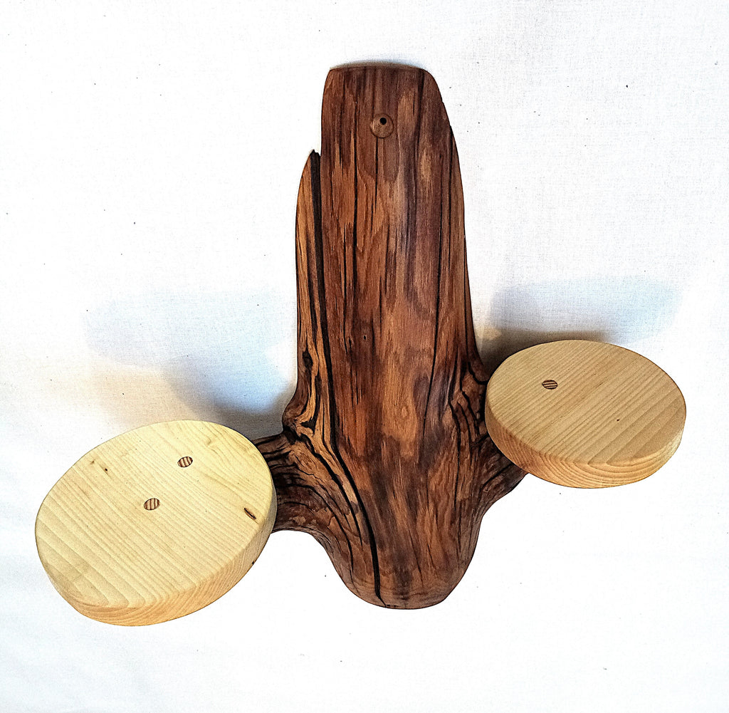 Etagère murale arborescente 2 plateaux - H53cm - EA8 Souffle des Bois