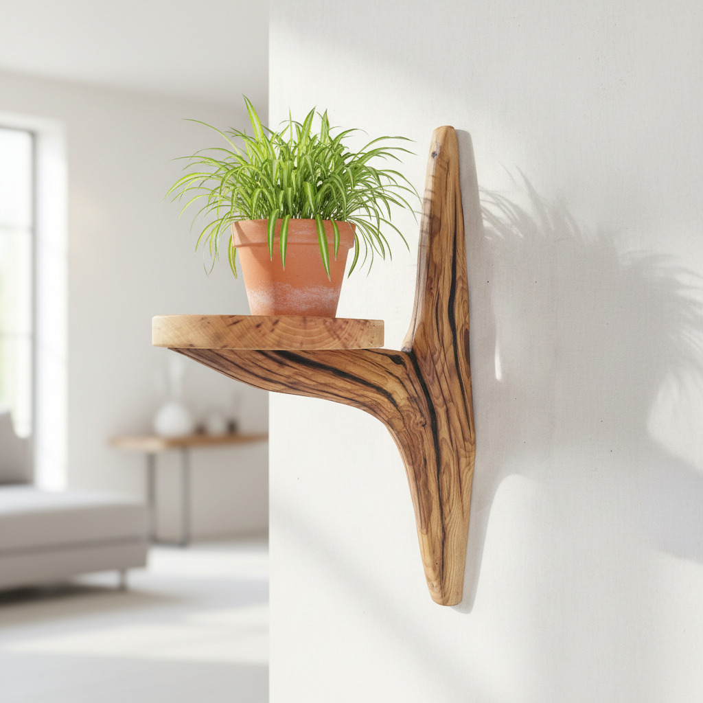 Etagère murale arborescente 1 plateau - H48cm - EA9