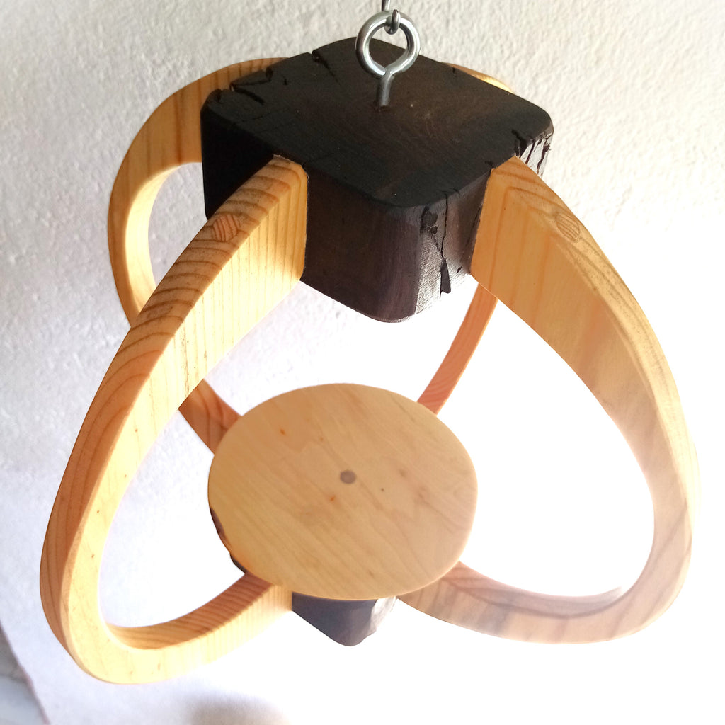 Suspension pour Plantes en Bois Design - H32cm x L34cm - S021