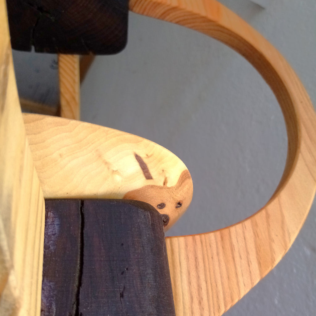 Suspension pour Plantes en Bois Design - H32cm x L34cm - S021