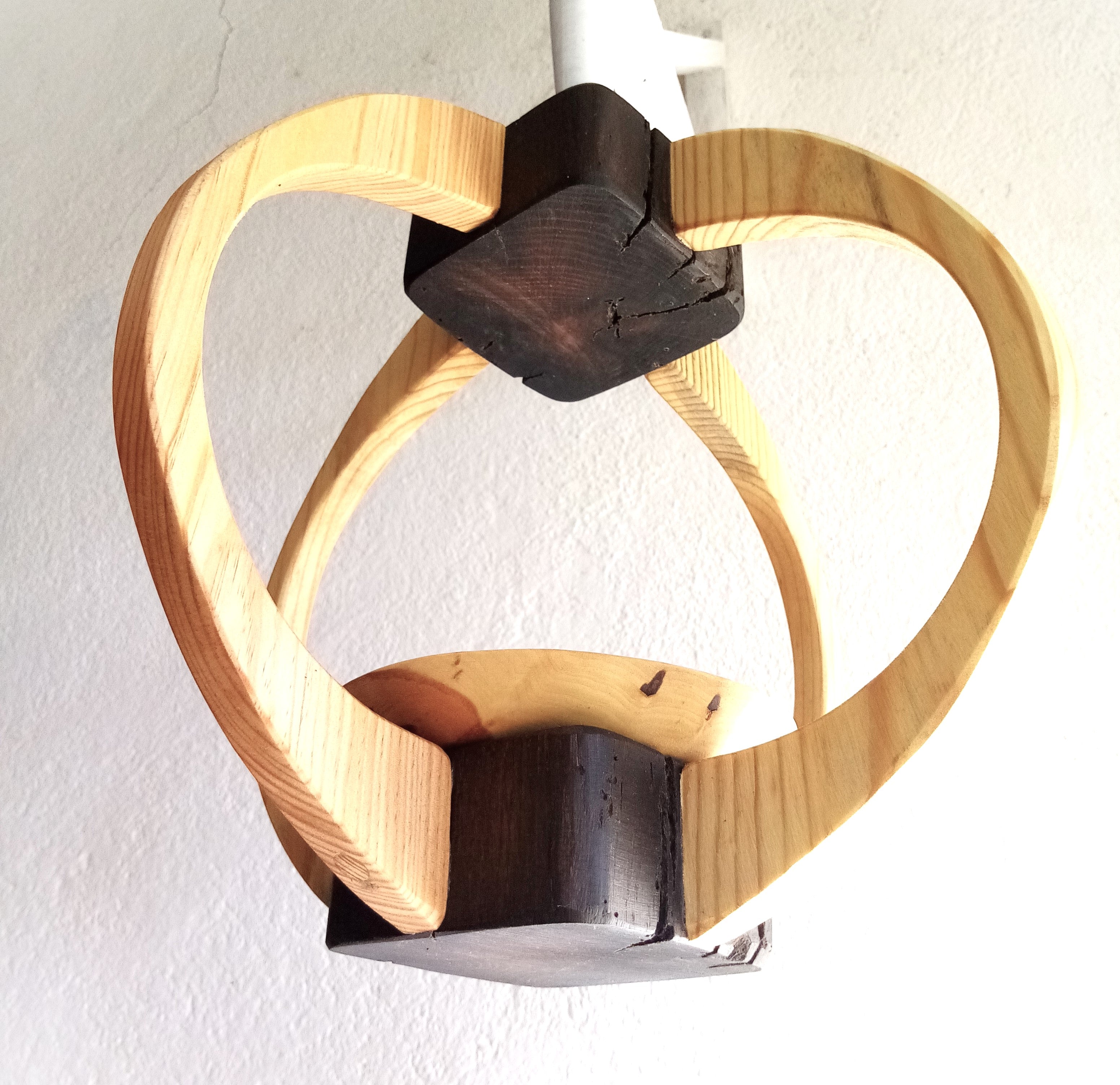 Suspension pour Plantes en Bois Design - H32cm x L34cm - S021