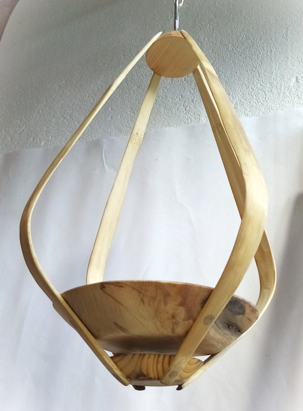 Suspension pour Plantes en Bambou Design  - H45cm x L28cm - S022