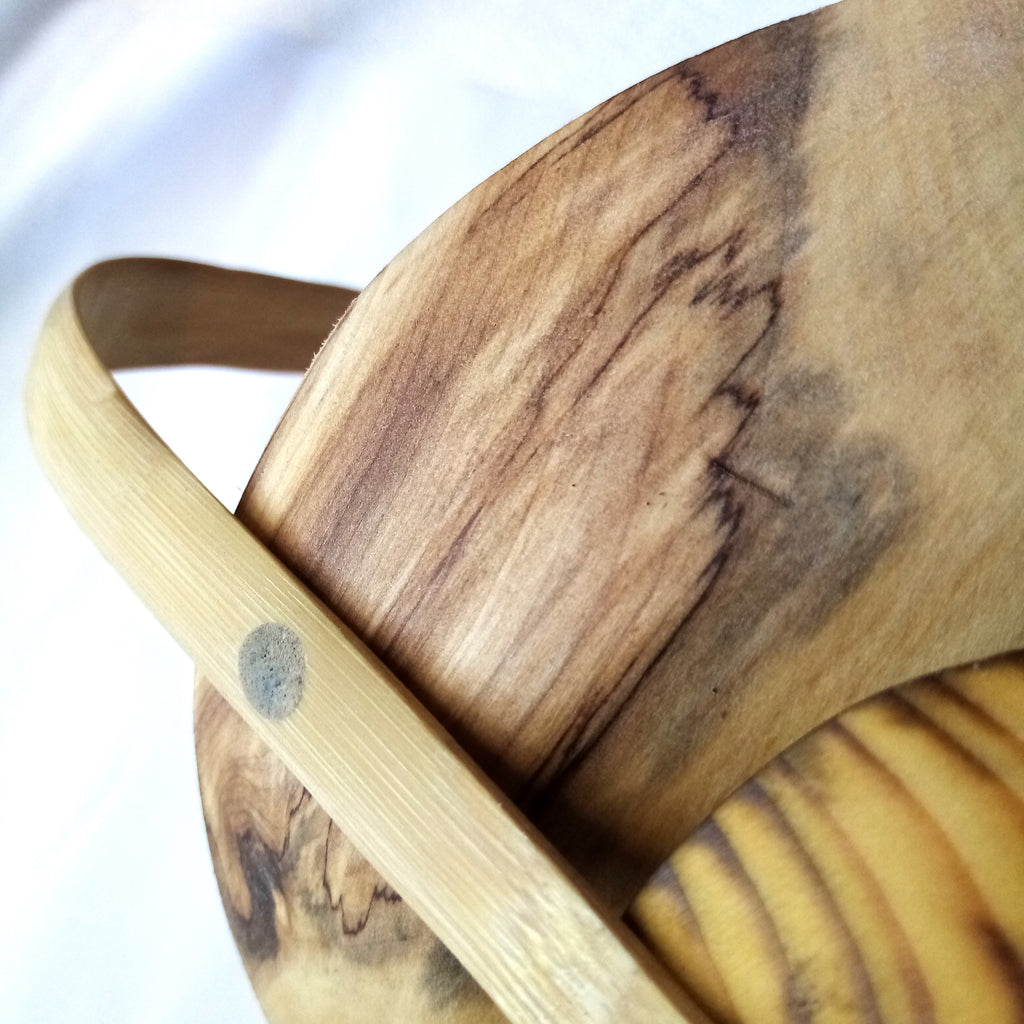 Suspension pour Plantes en Bambou Design  - H45cm x L28cm - S022