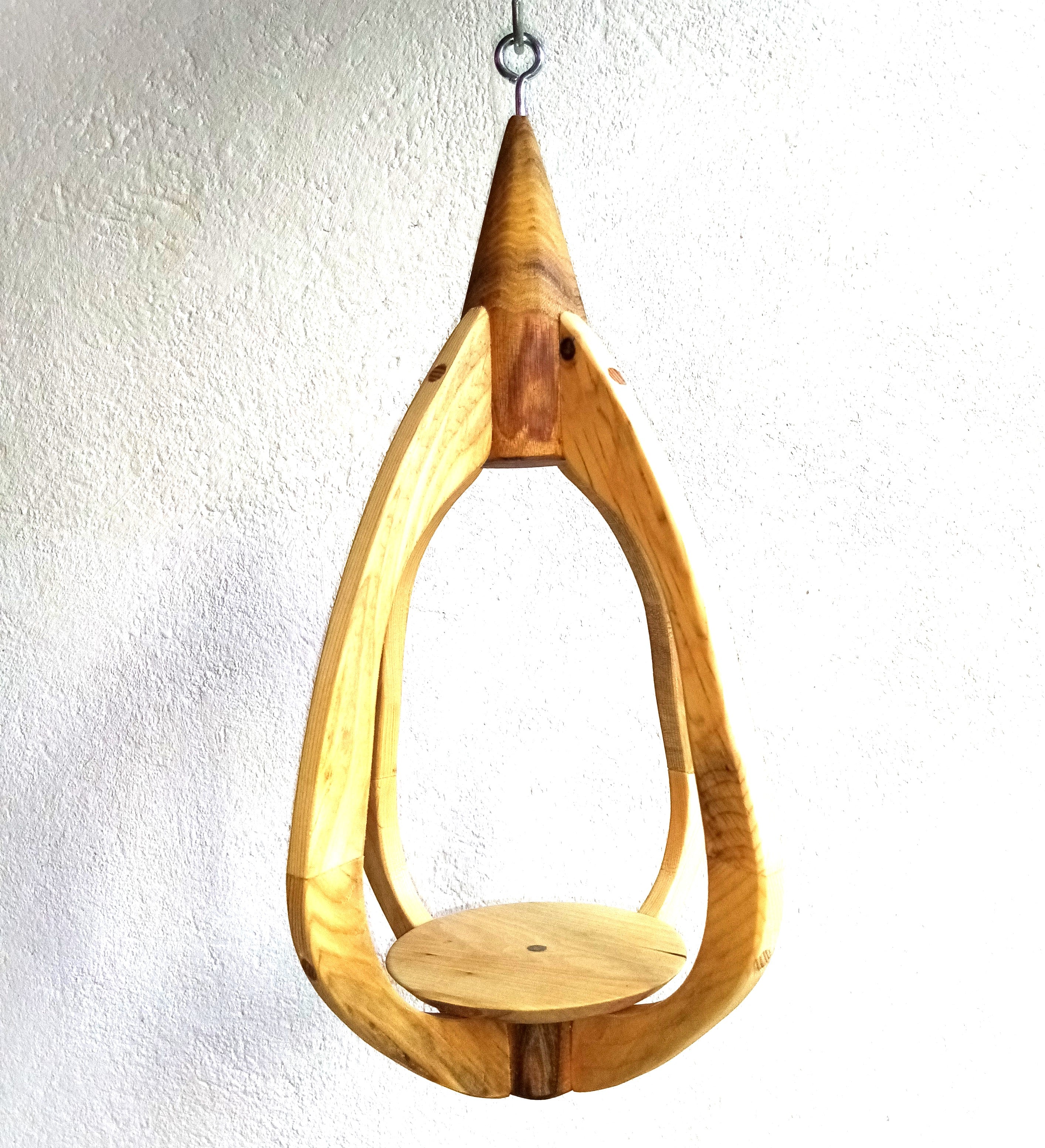 Suspension pour Plantes en Bois Design - H50cm x L28cm - S023