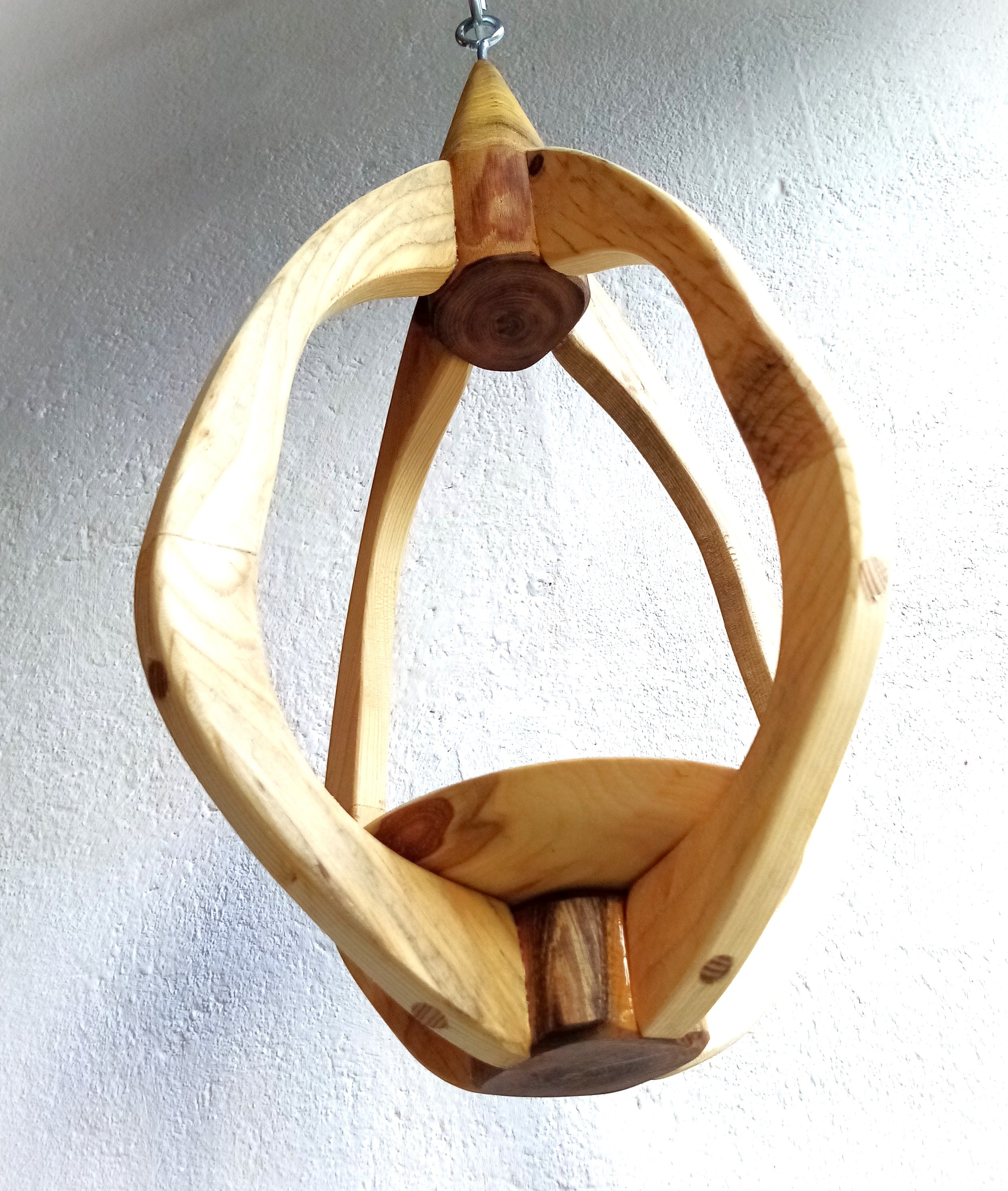 Suspension pour Plantes en Bois Design - H50cm x L28cm - S023