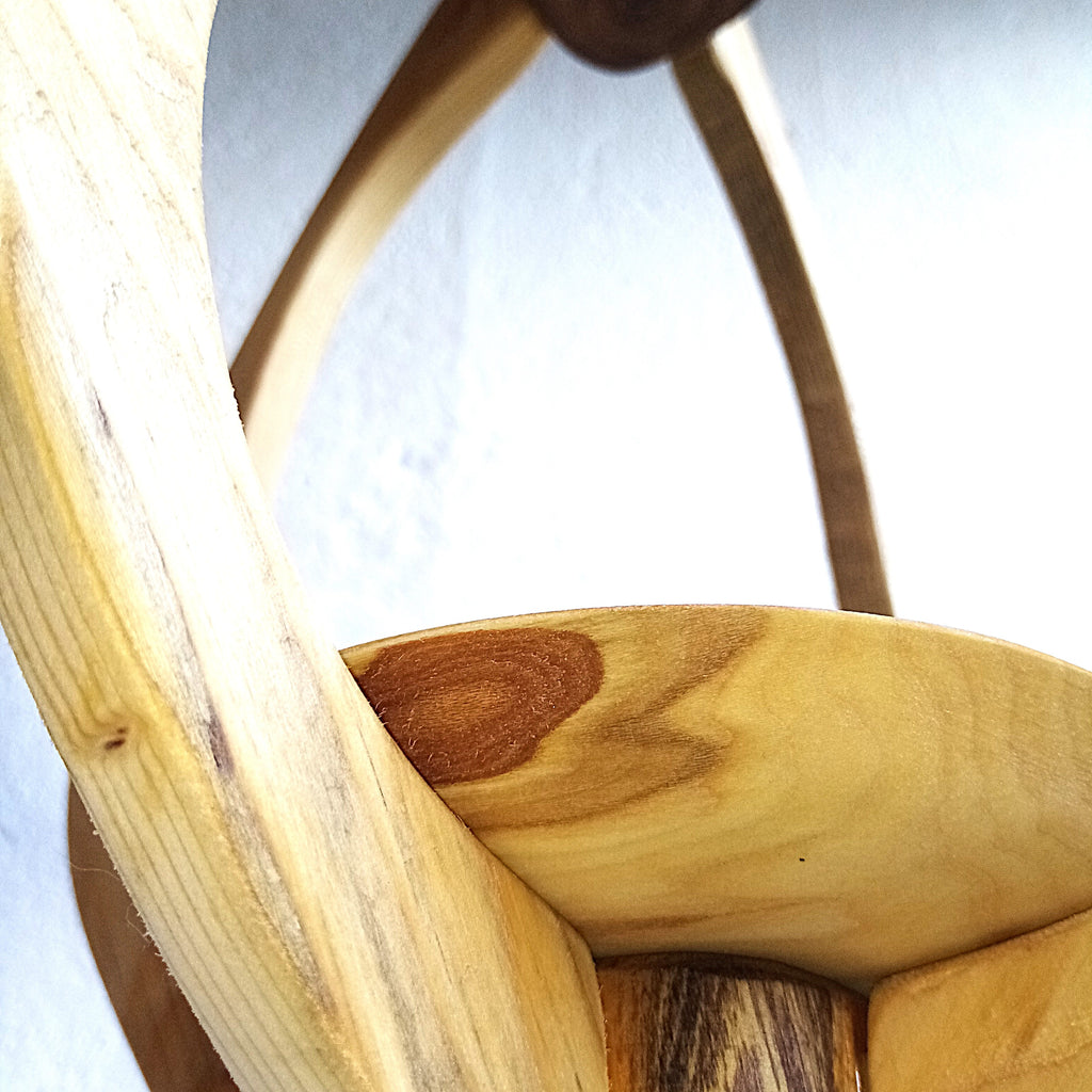 Suspension pour Plantes en Bois Design - H50cm x L28cm - S023