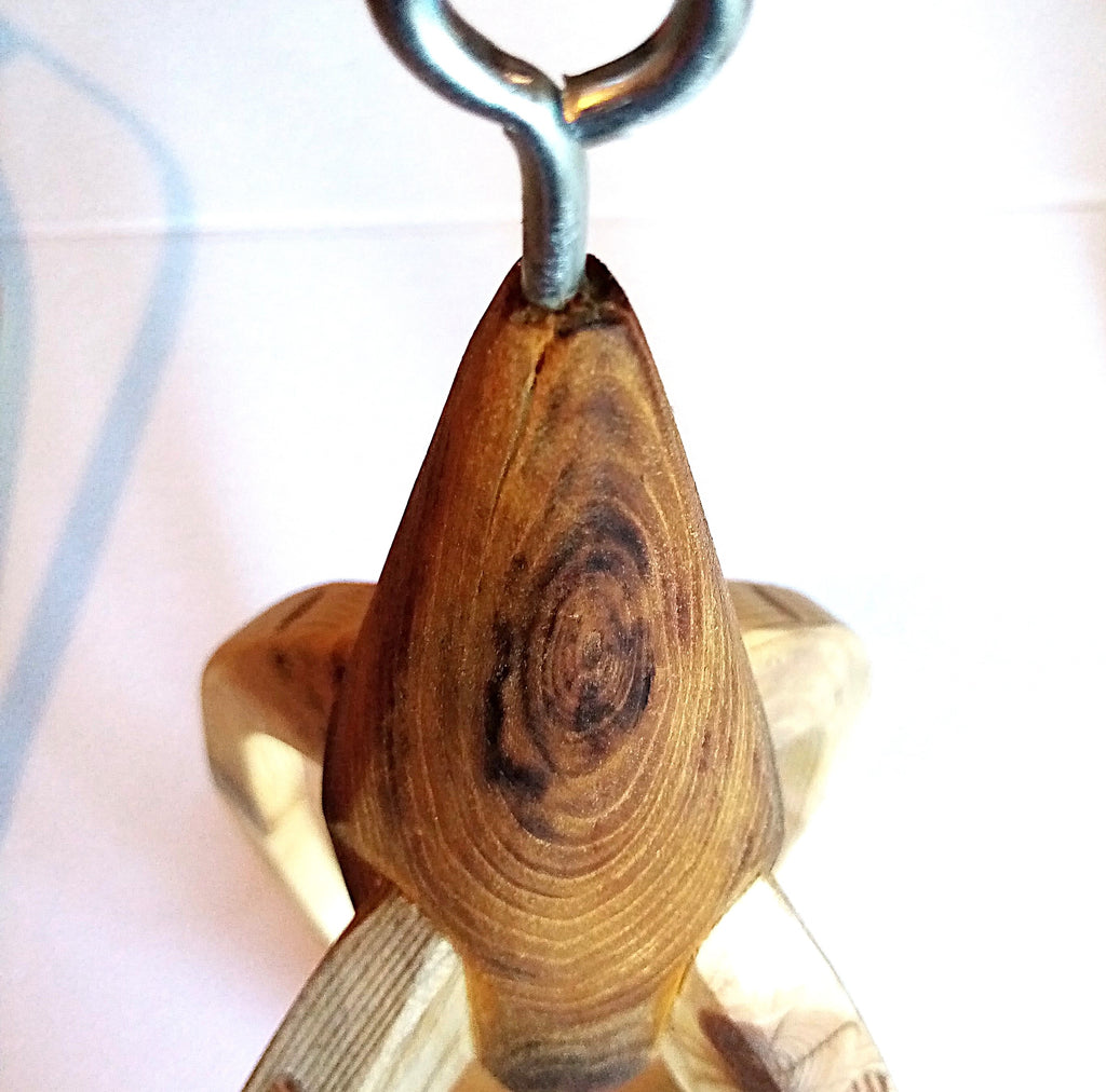 Suspension pour Plantes en Bois Design - H50cm x L28cm - S023