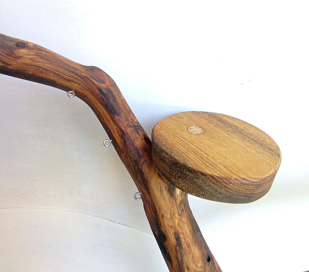 Porte boucles d'oreilles sur pied - 18 attaches- Largeur 50cm - Hauteur 40cm Souffle des Bois