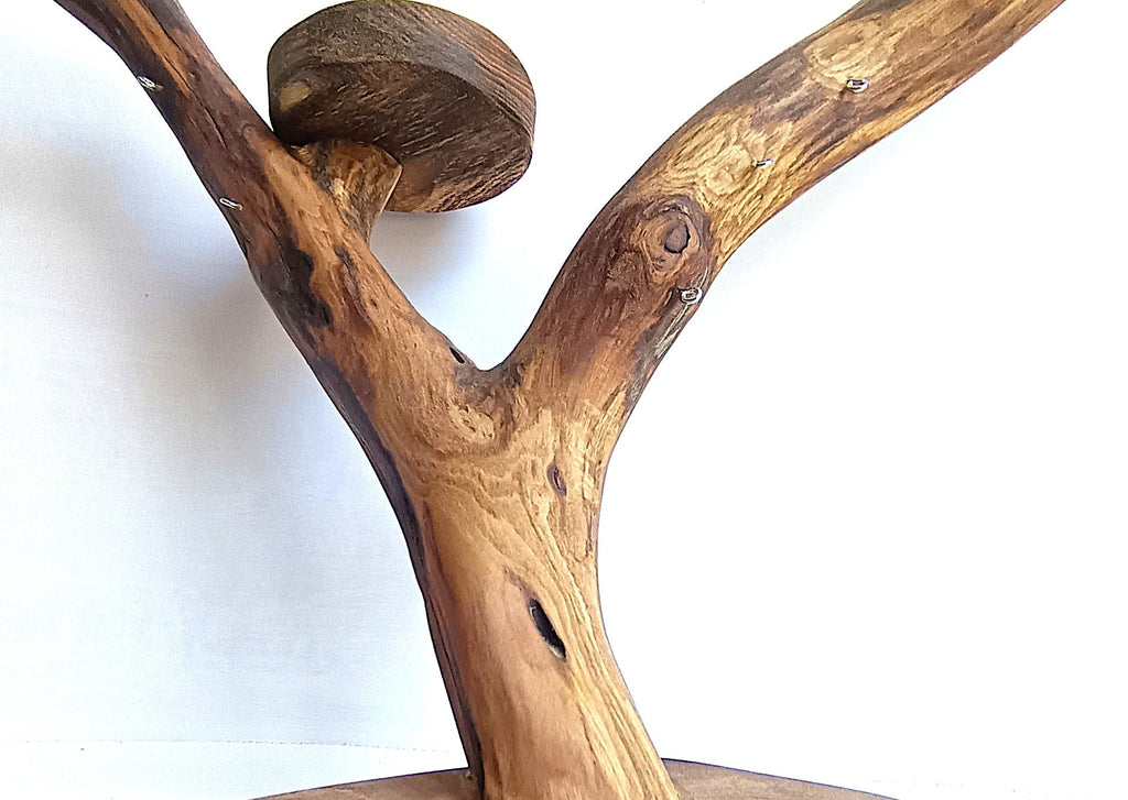 Porte boucles d'oreilles sur pied - 18 attaches- Largeur 50cm - Hauteur 40cm Souffle des Bois