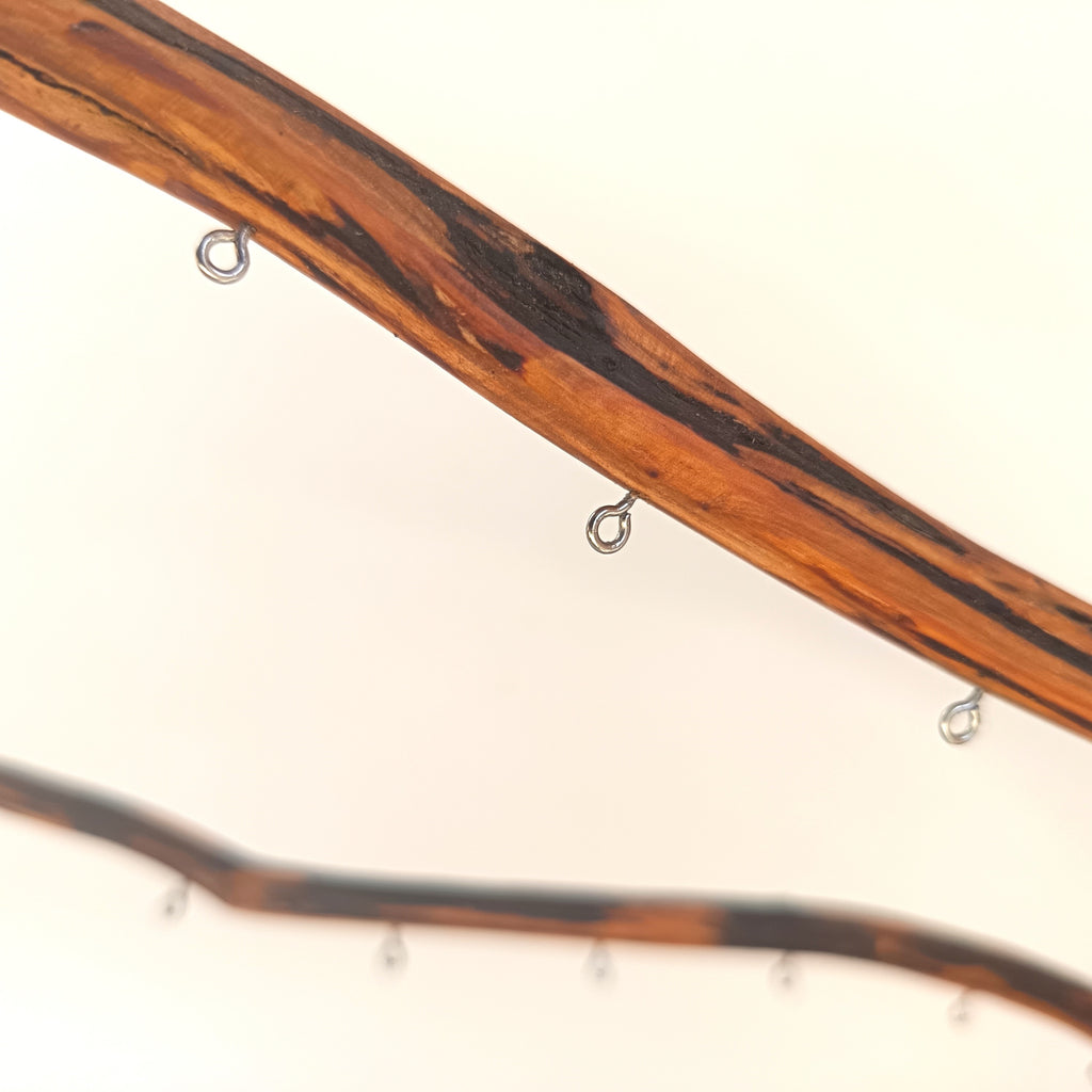 Support pour boucles d'oreilles sur pied - 16 attaches- Largeur 35cm - Hauteur 37cm Souffle des Bois