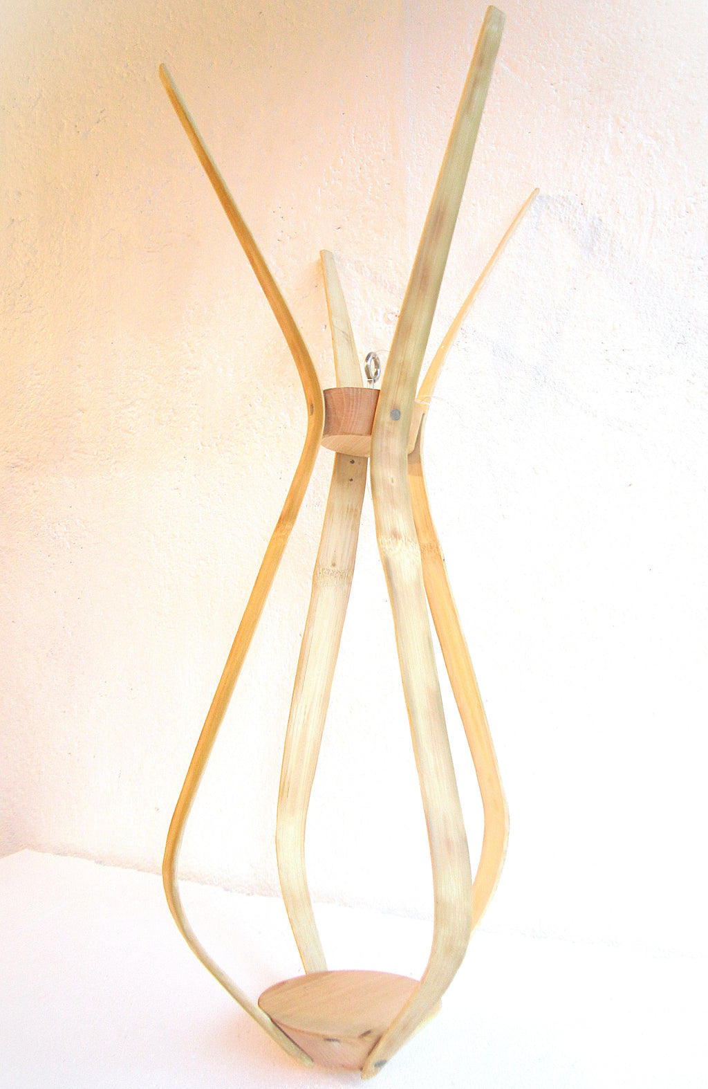 Suspension pour plantes en Bambou Design - H68cm x L30cm - S024