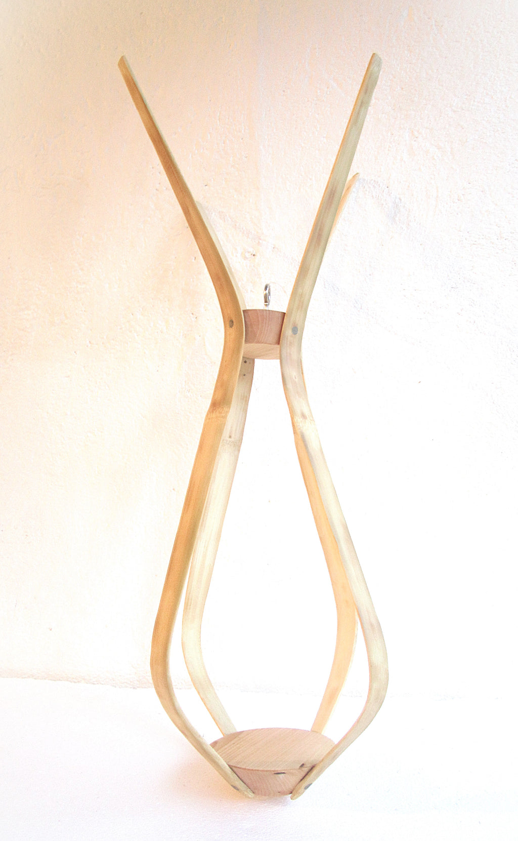 Suspension pour plantes en Bambou Design - H68cm x L30cm - S024