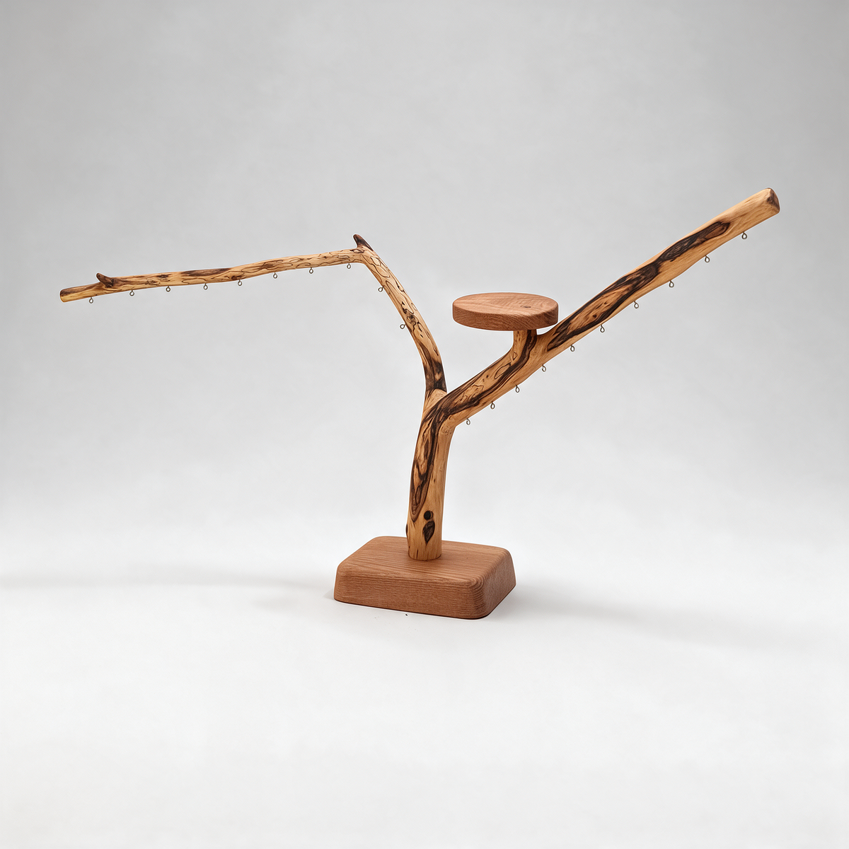 Support pour boucles d'oreilles sur pied - 20 attaches- Largeur 56cm - Hauteur 36cm Souffle des Bois