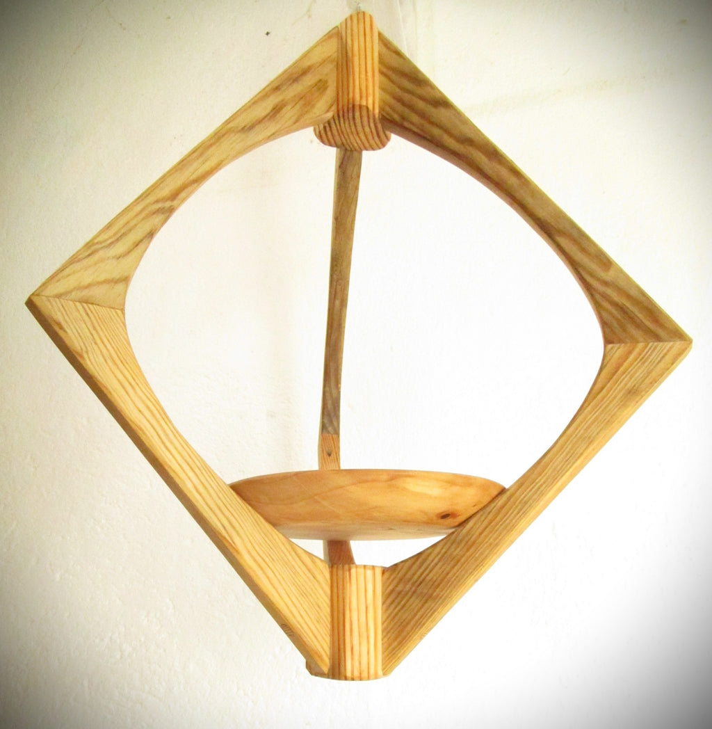 Suspension Bois tout sapin - H50cm x L34cm - S008