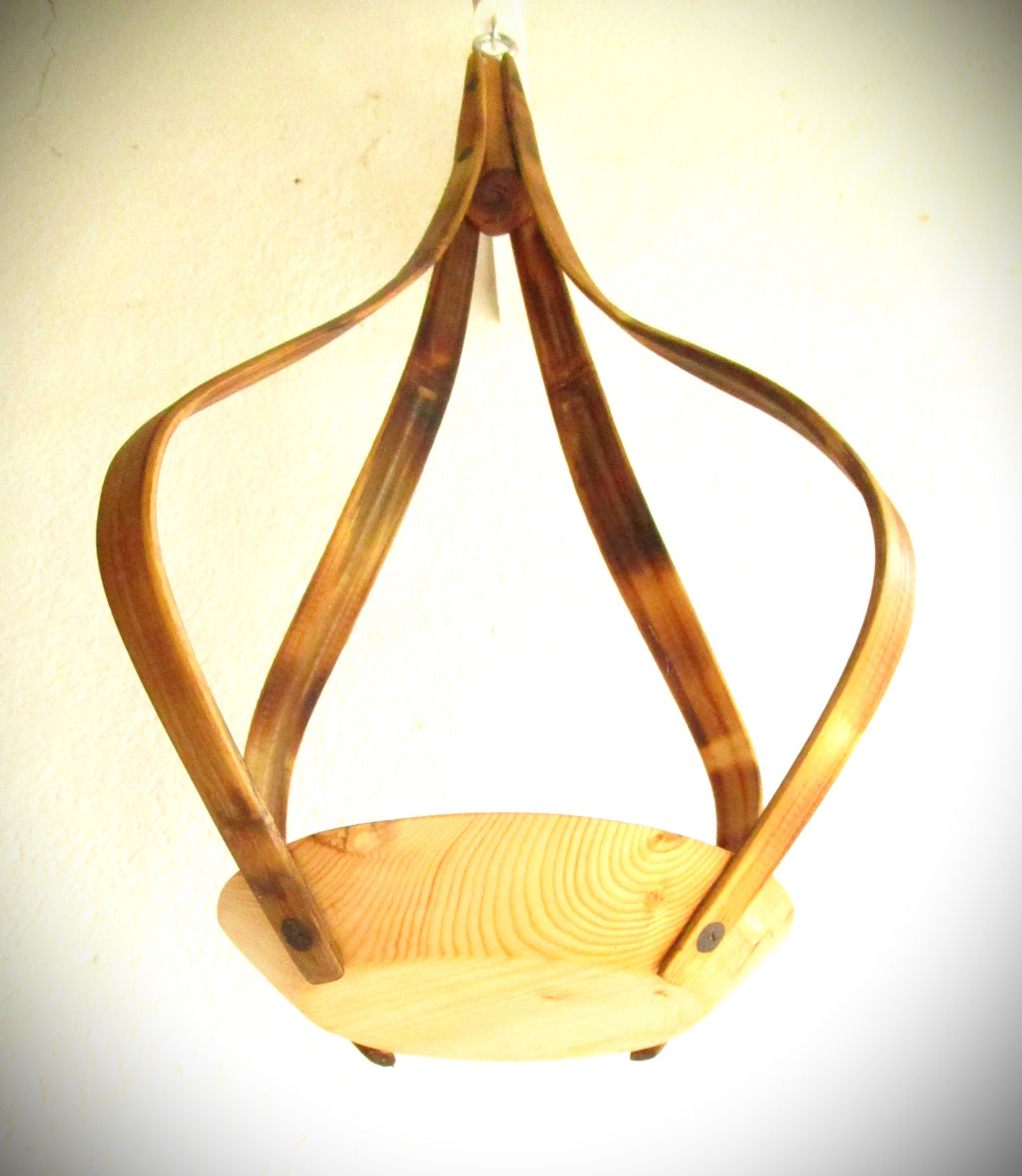 Suspension Bois 3 essences - H52cm x L30cm - S0013