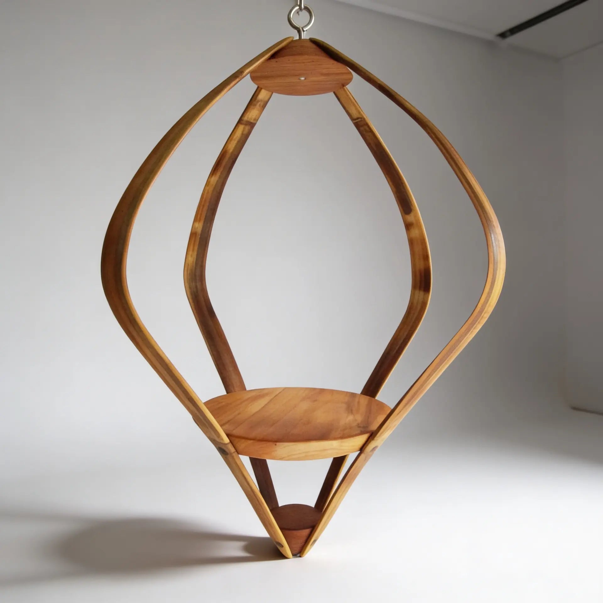 Suspension pour Plantes en Bambou Design  - H53cm x L37cm - S017 Souffle des Bois