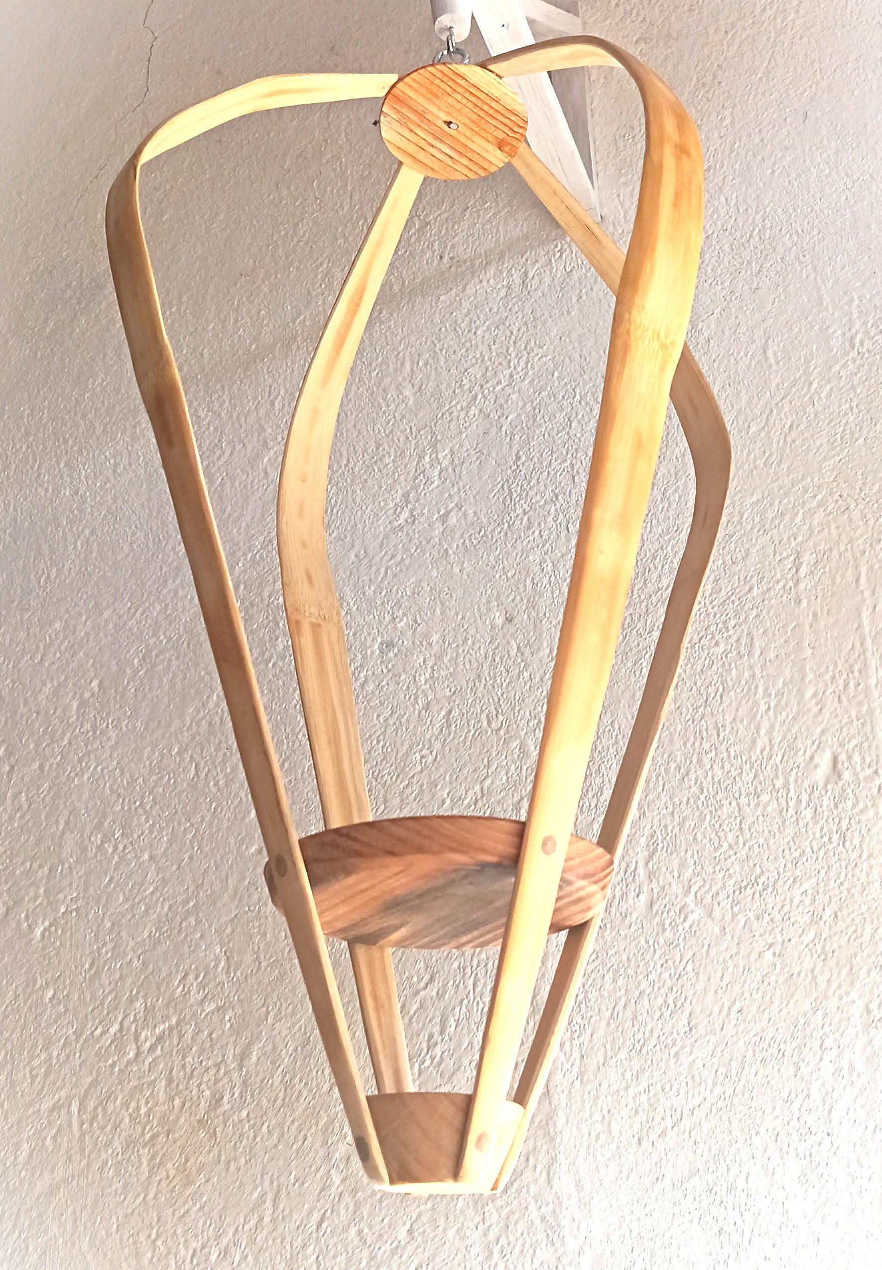 Suspension pour Plantes en Bois Design - H66cm x L37cm - S025