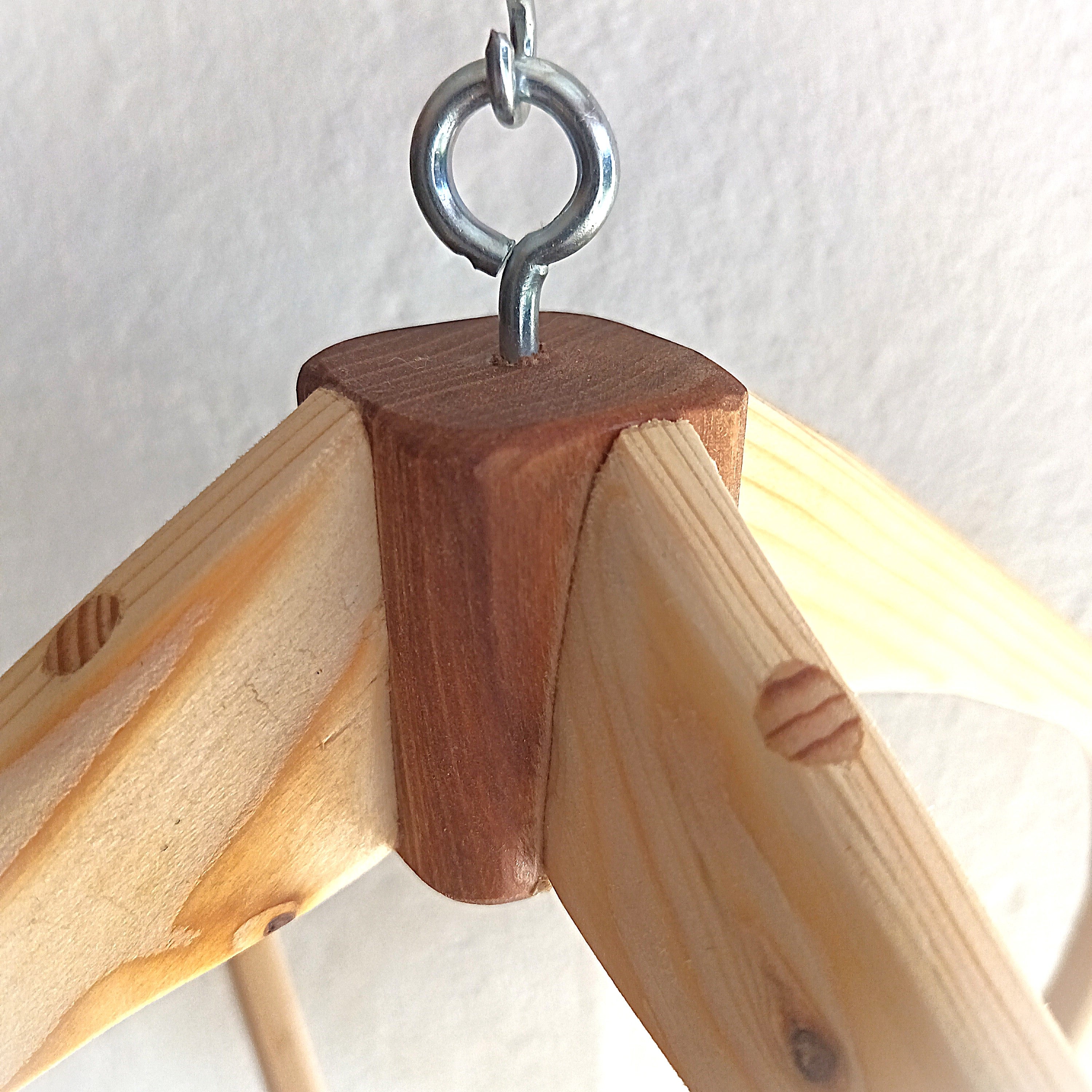 Suspension pour Plantes en Bois Design - H57cm x L54cm - S026