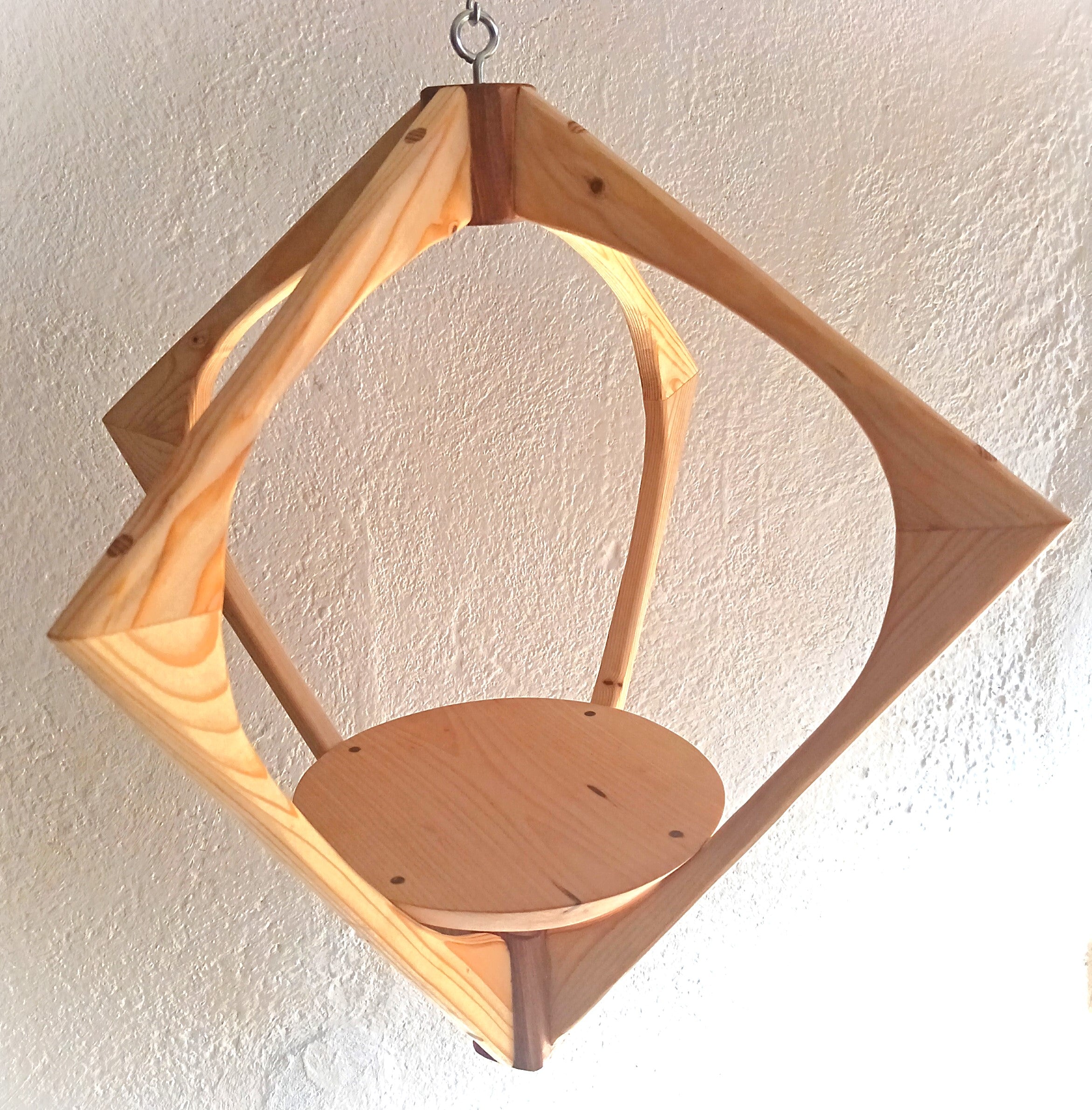 Suspension pour Plantes en Bois Design - H57cm x L54cm - S026