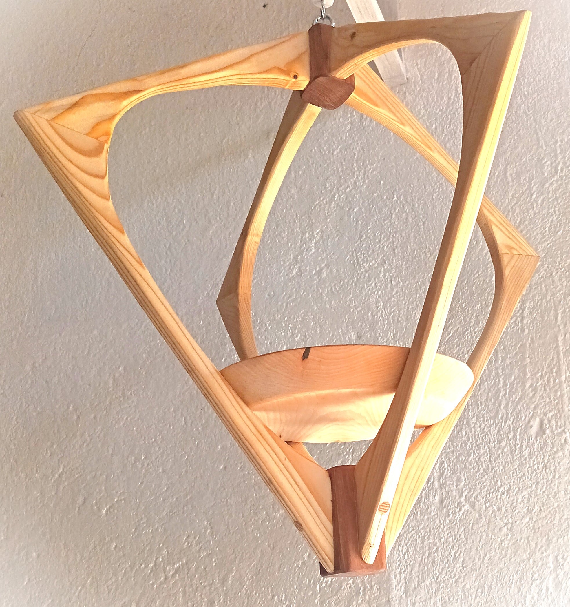 Suspension pour Plantes en Bois Design - H57cm x L54cm - S026