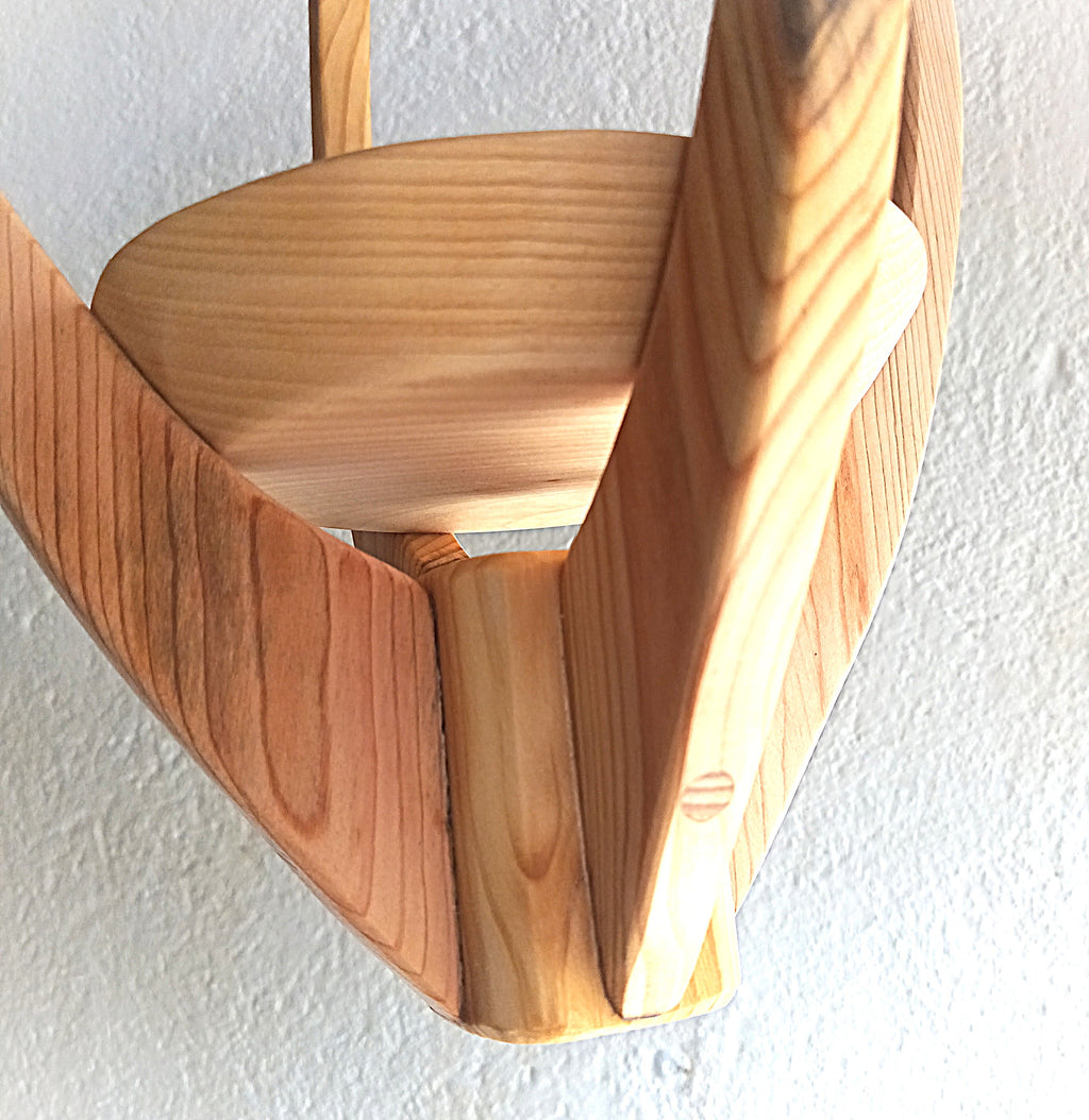 Suspension pour Plantes en Bois Design - H59cm x L29cm - S027