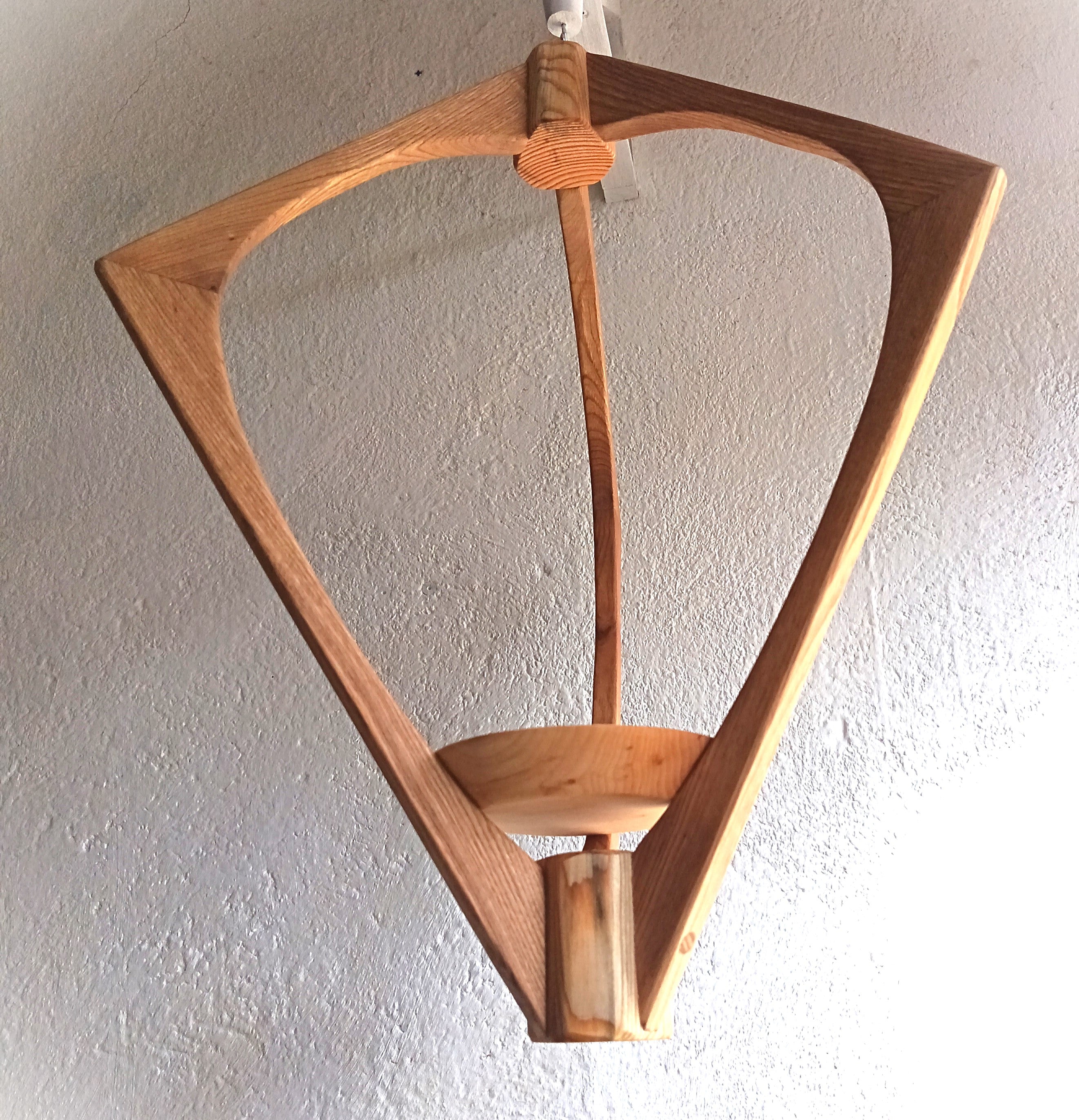 Suspension pour Plantes en Bois Design - H59cm x L42cm - S028