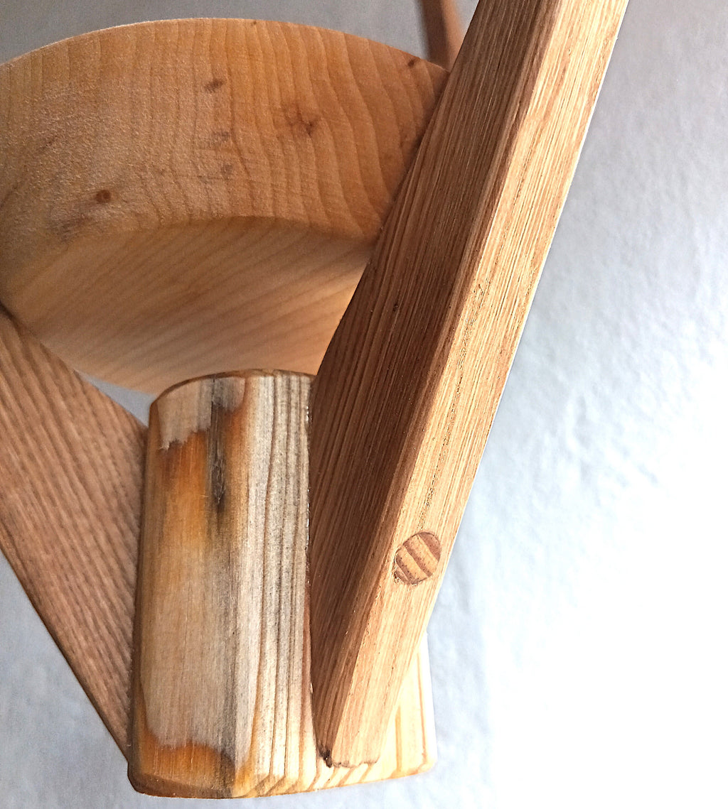 Suspension pour Plantes en Bois Design - H59cm x L42cm - S028