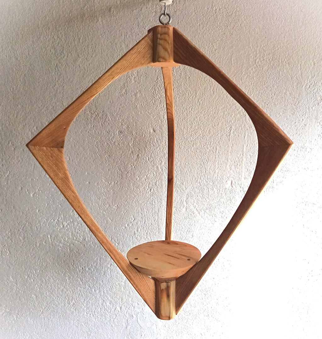 Suspension pour Plantes en Bois Design - H59cm x L42cm - S028