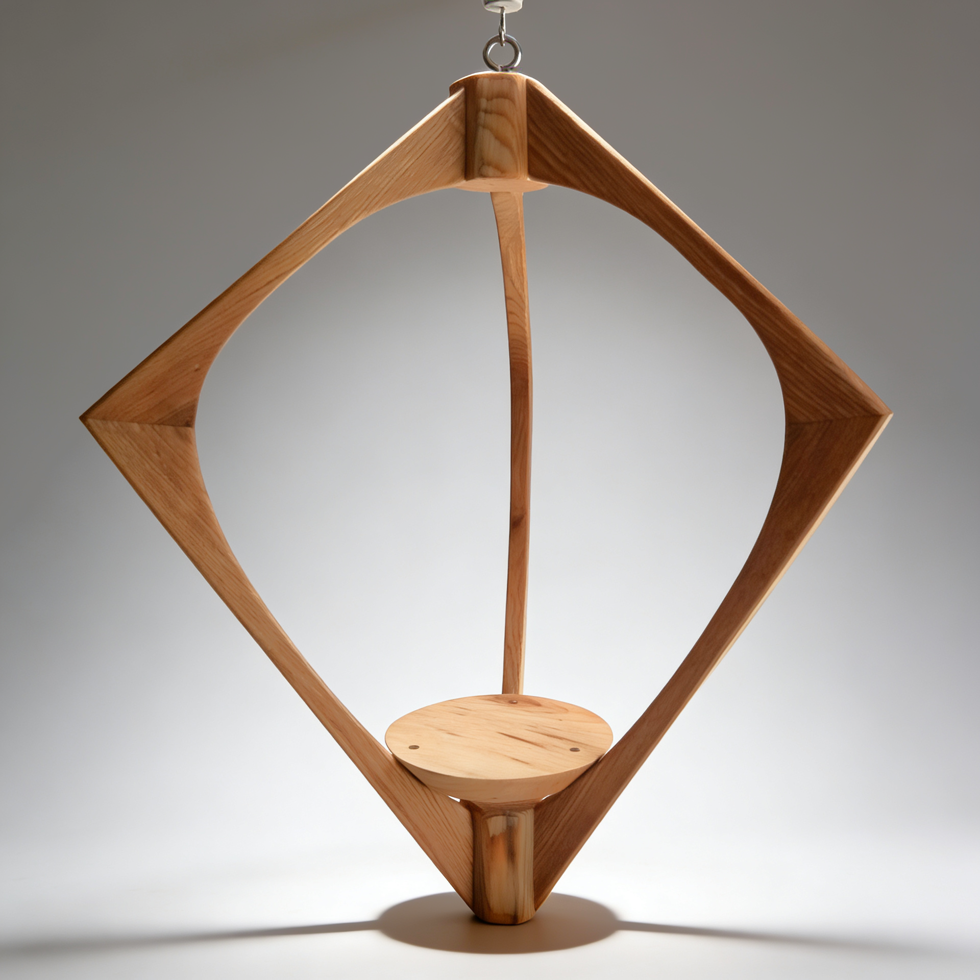 Suspension pour Plantes en Bois Design - H59cm x L42cm - S028 Souffle des Bois