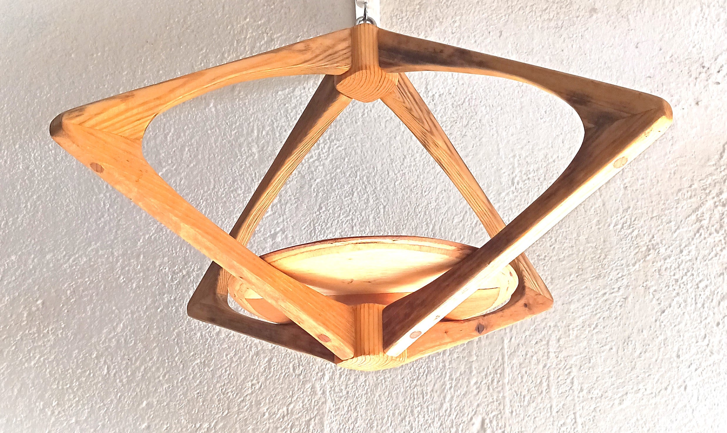 Suspension pour Plantes en Bois Design - H38cm x L61cm - S029