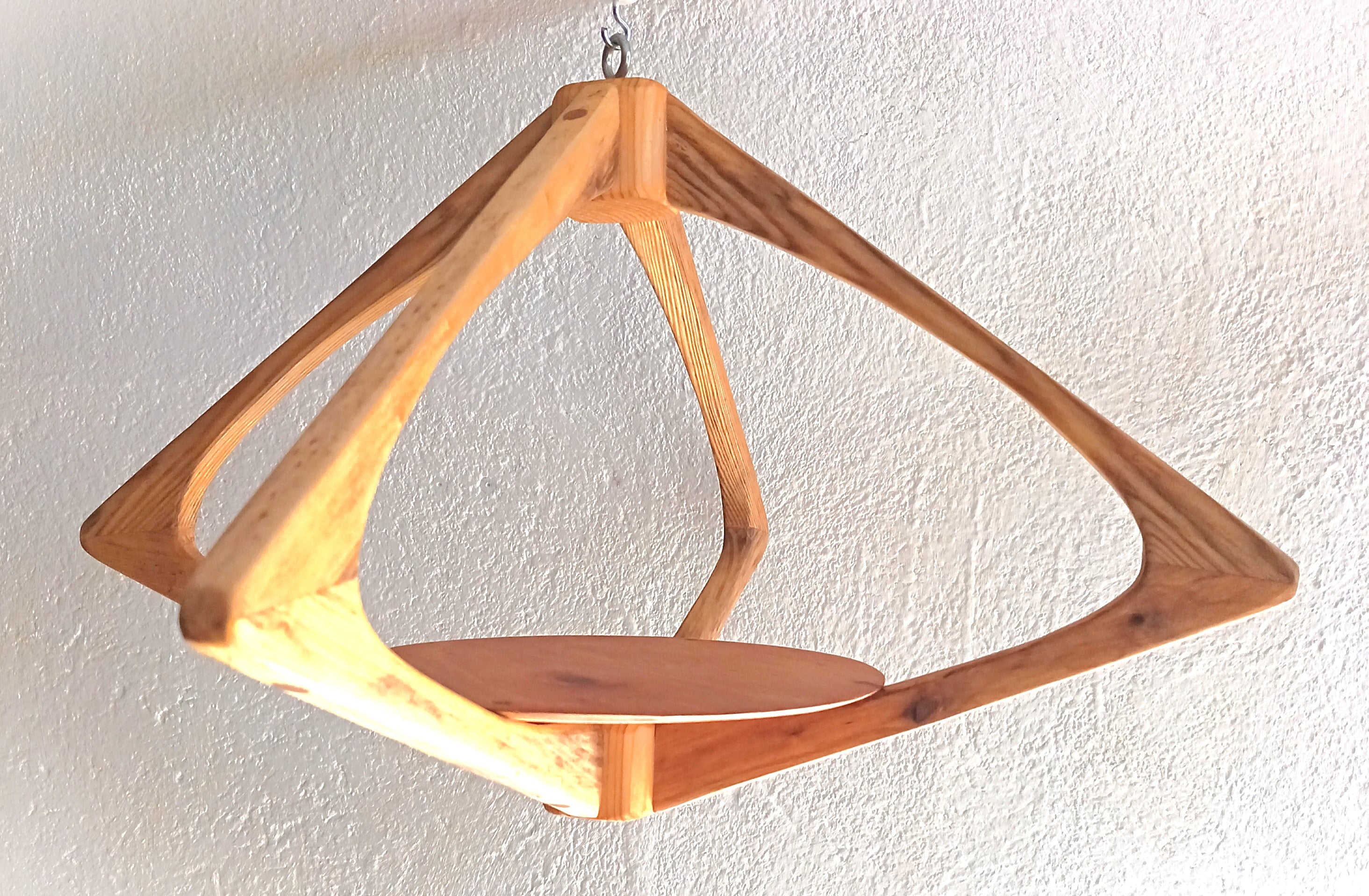 Suspension pour Plantes en Bois Design - H38cm x L61cm - S029