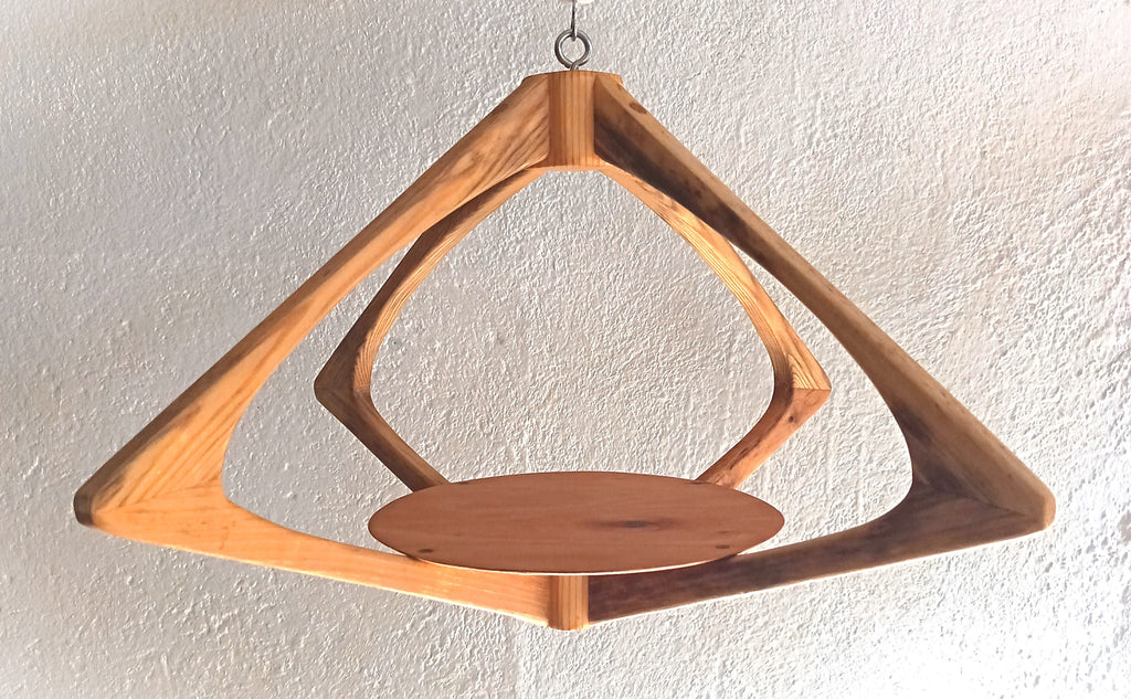 Suspension pour Plantes en Bois Design - H38cm x L61cm - S029