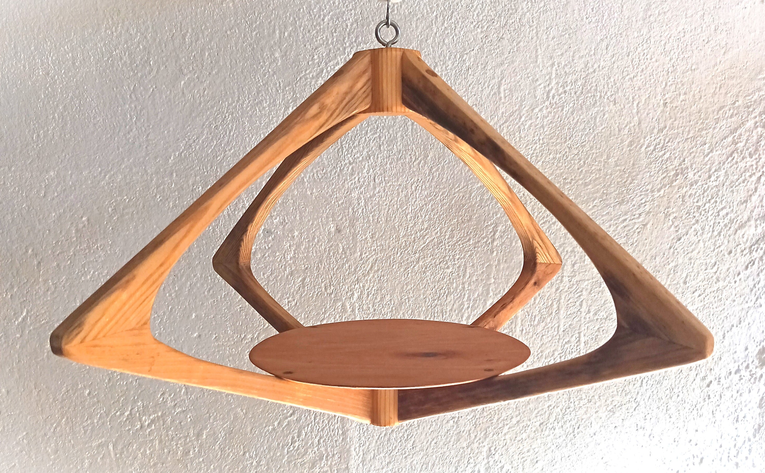 Suspension pour Plantes en Bois Design - H38cm x L61cm - S029