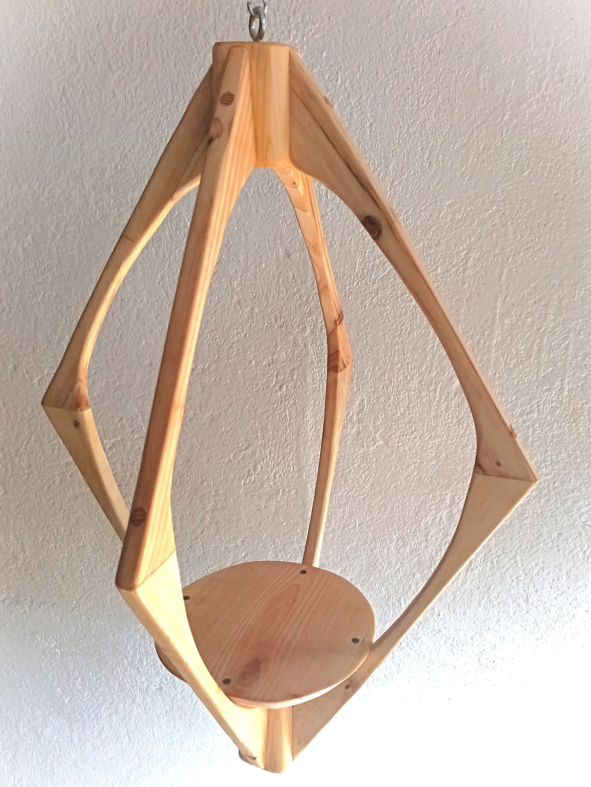 Suspension pour Plantes en Bois Design - H68cm x L46cm - S030