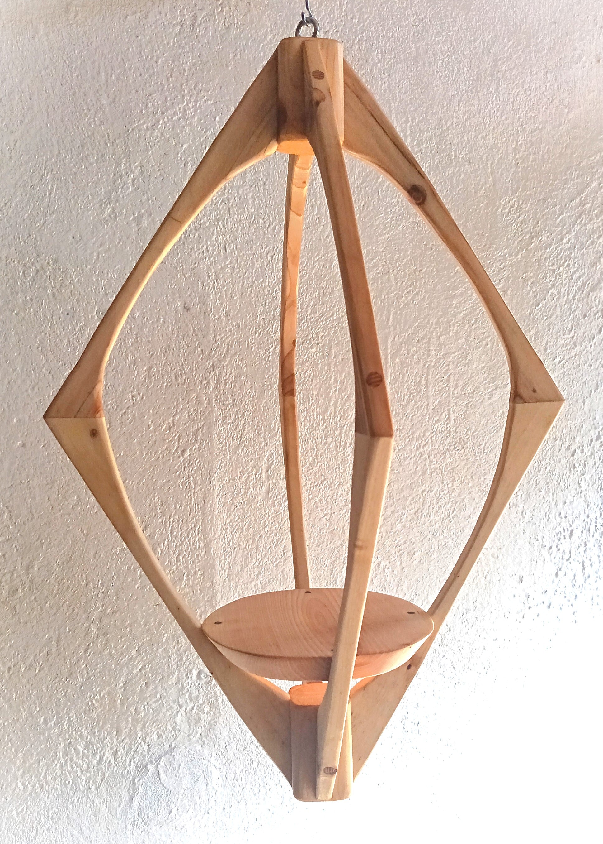 Suspension pour Plantes en Bois Design - H68cm x L46cm - S030