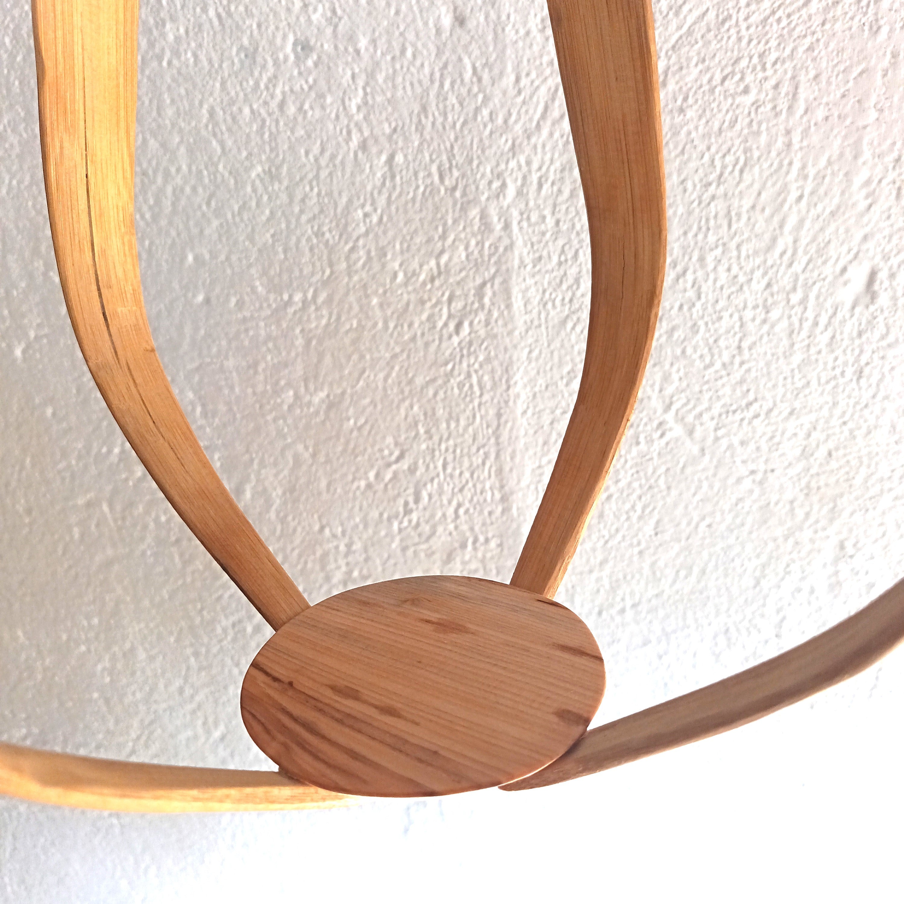 Suspension pour Plantes en Bambou et Bois Design - H45cm x L28cm - S031