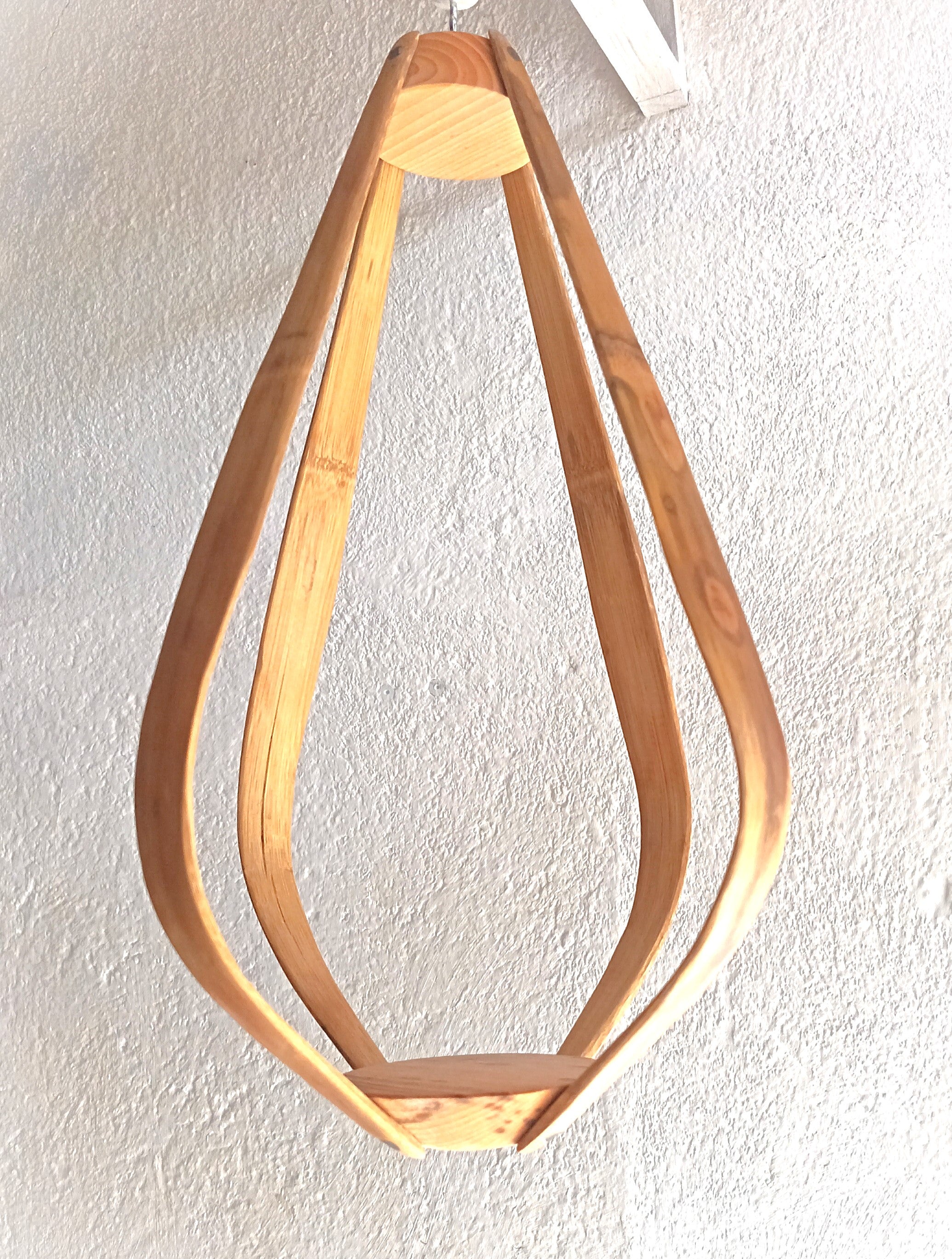 Suspension pour Plantes en Bambou et Bois Design - H45cm x L28cm - S031