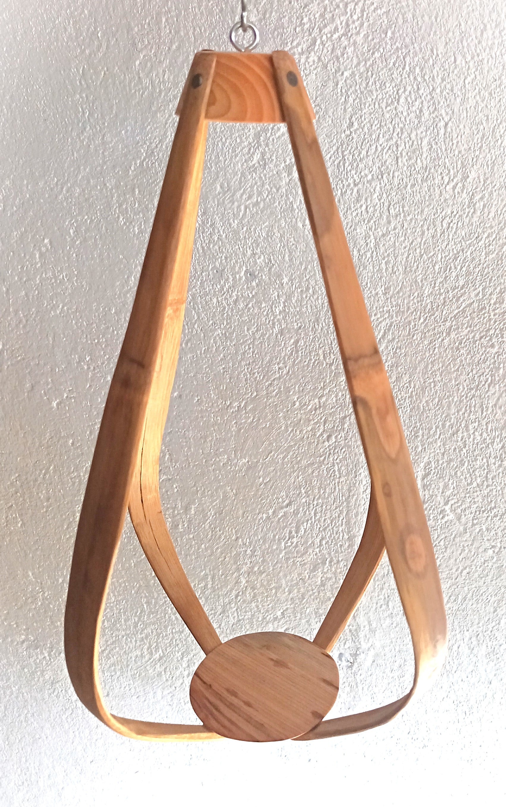 Suspension pour Plantes en Bambou et Bois Design - H45cm x L28cm - S031